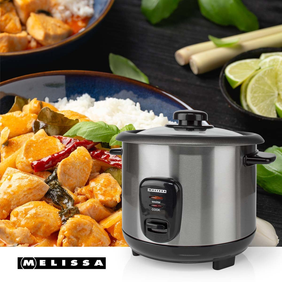 Rice Cooker, 1.0L, Non-Stick, Steamer, Auto Shut-Off