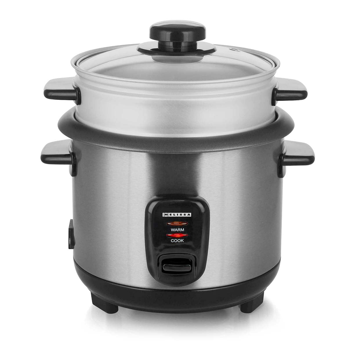 Rice Cooker with Steamer Basket, 1.0L, 400W, Non-Stick Bowl