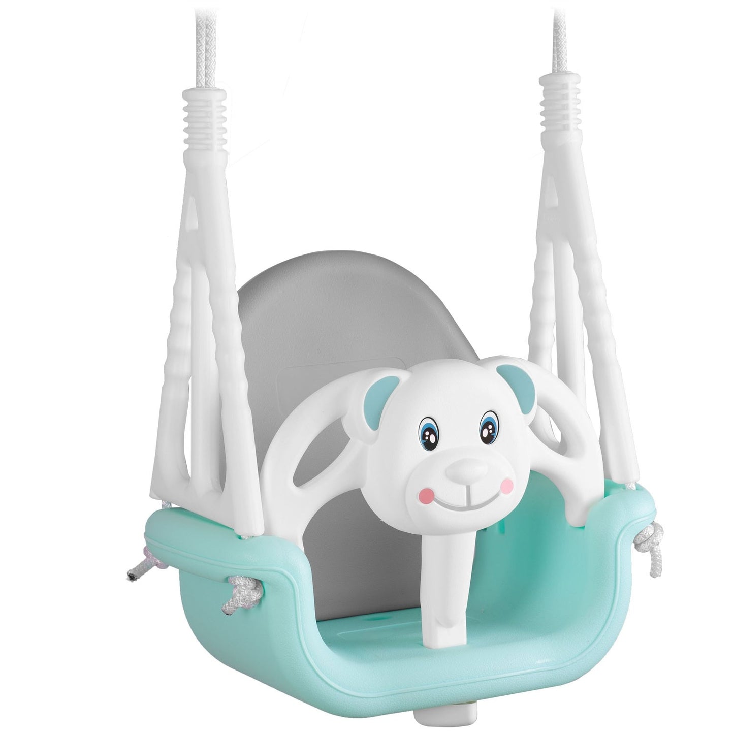 Ricokids 3in1 Teddy bear bucket swing, turquoise