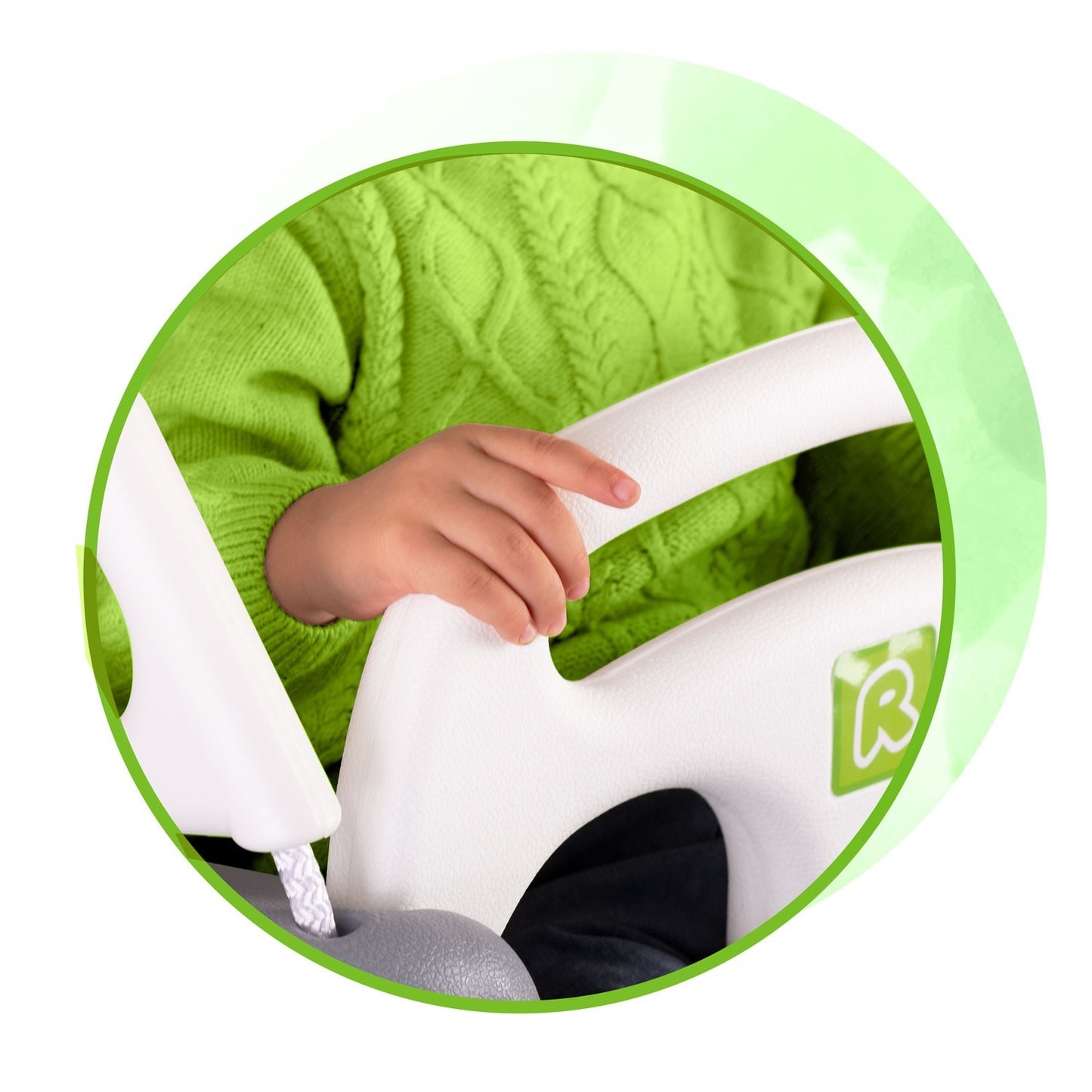 Ricokids 3in1 bucket swing gray and white