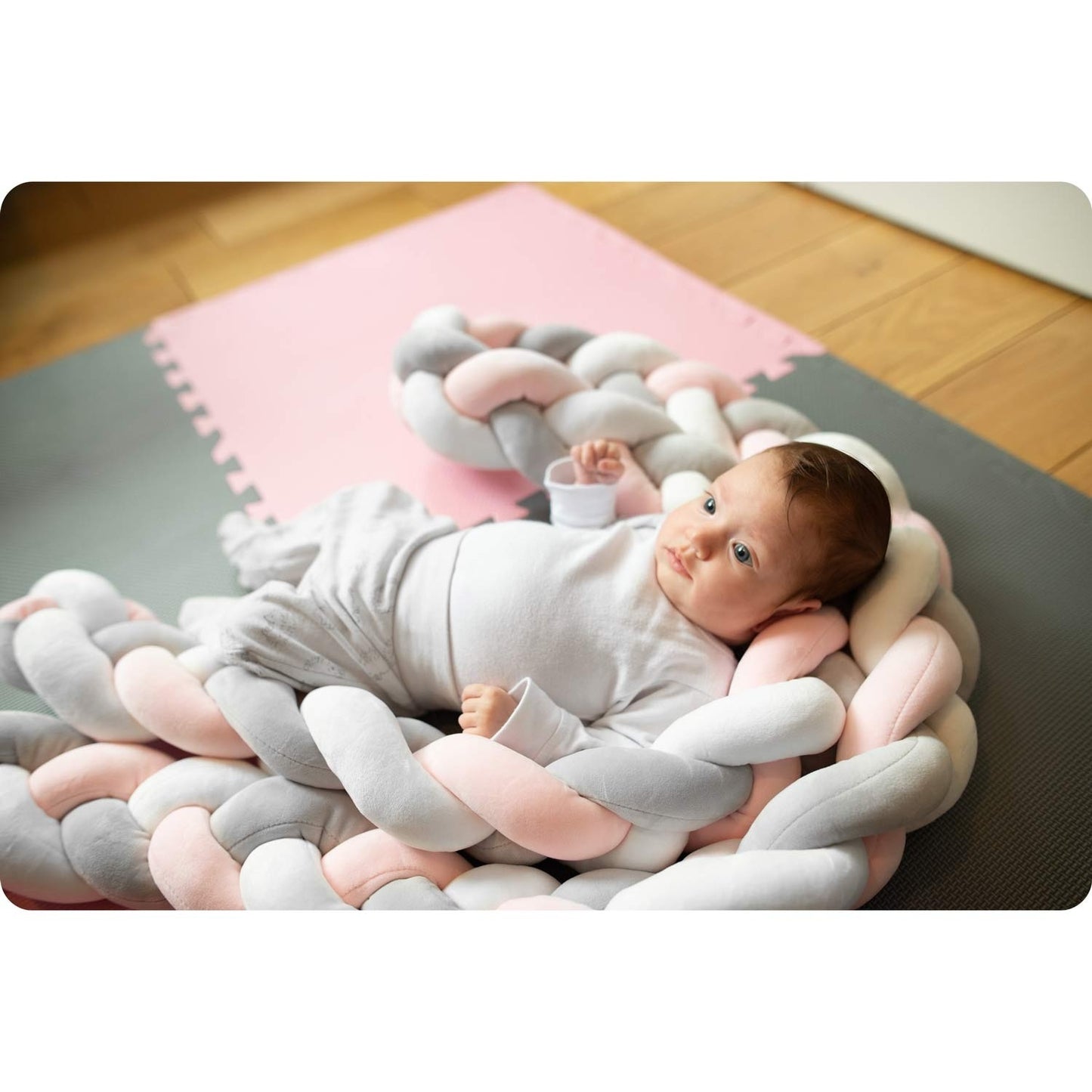 Ricokids 3m crib wrap - gray