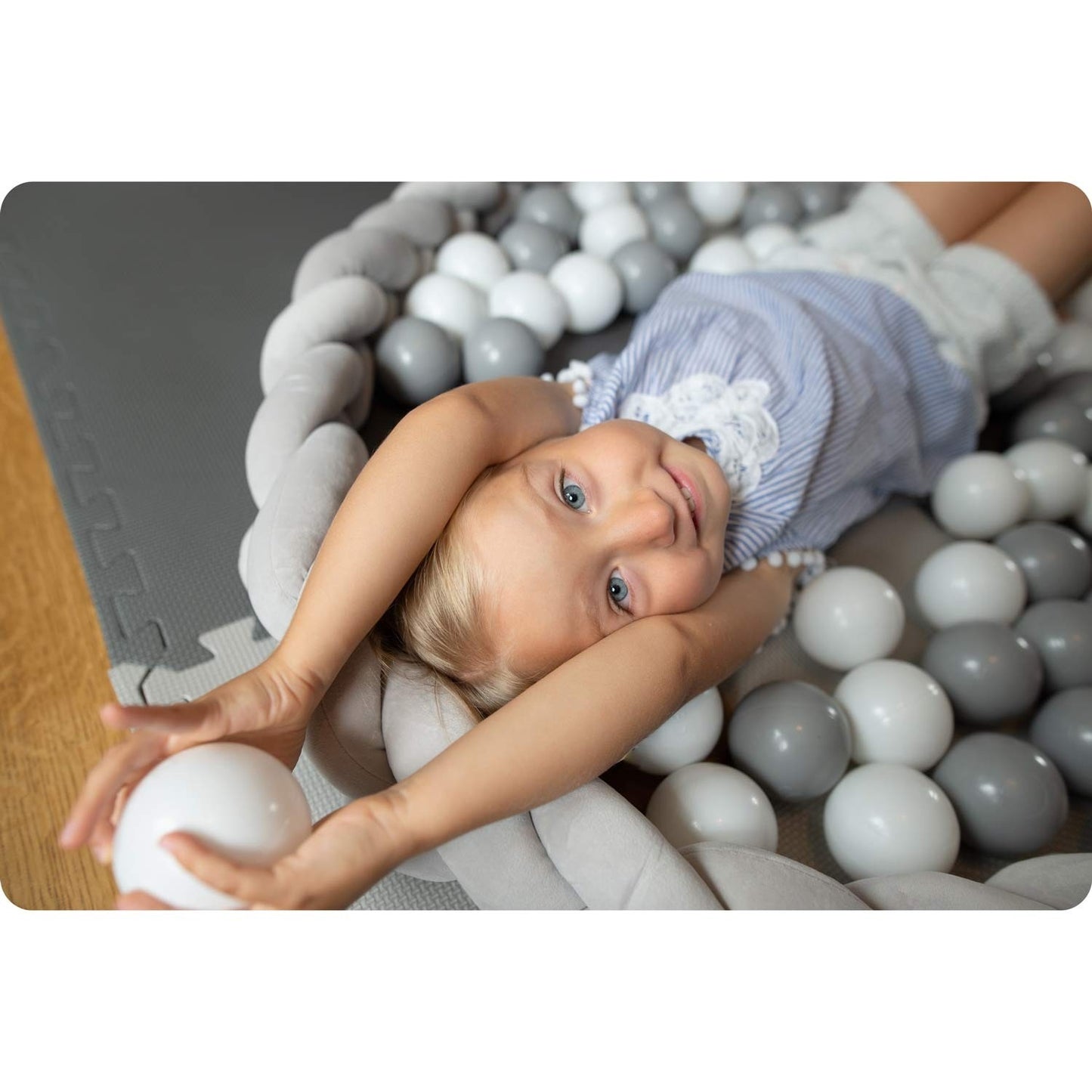 Ricokids 3m crib wrap - gray