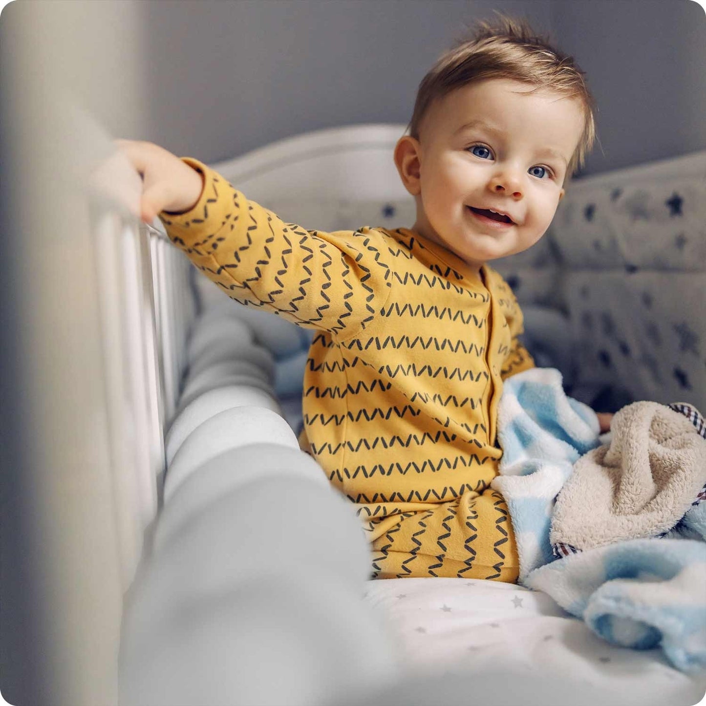Ricokids 3m crib wrap - gray