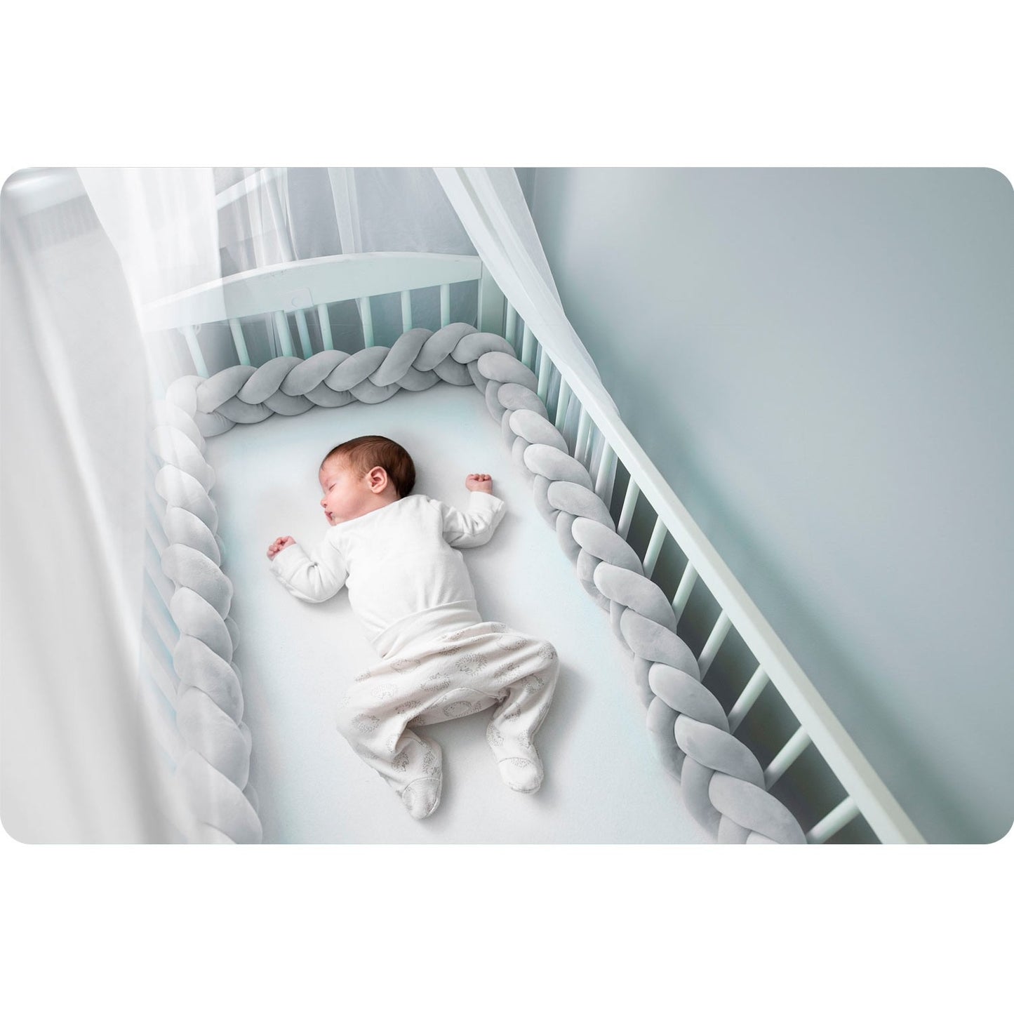 Ricokids 3m crib wrap - gray