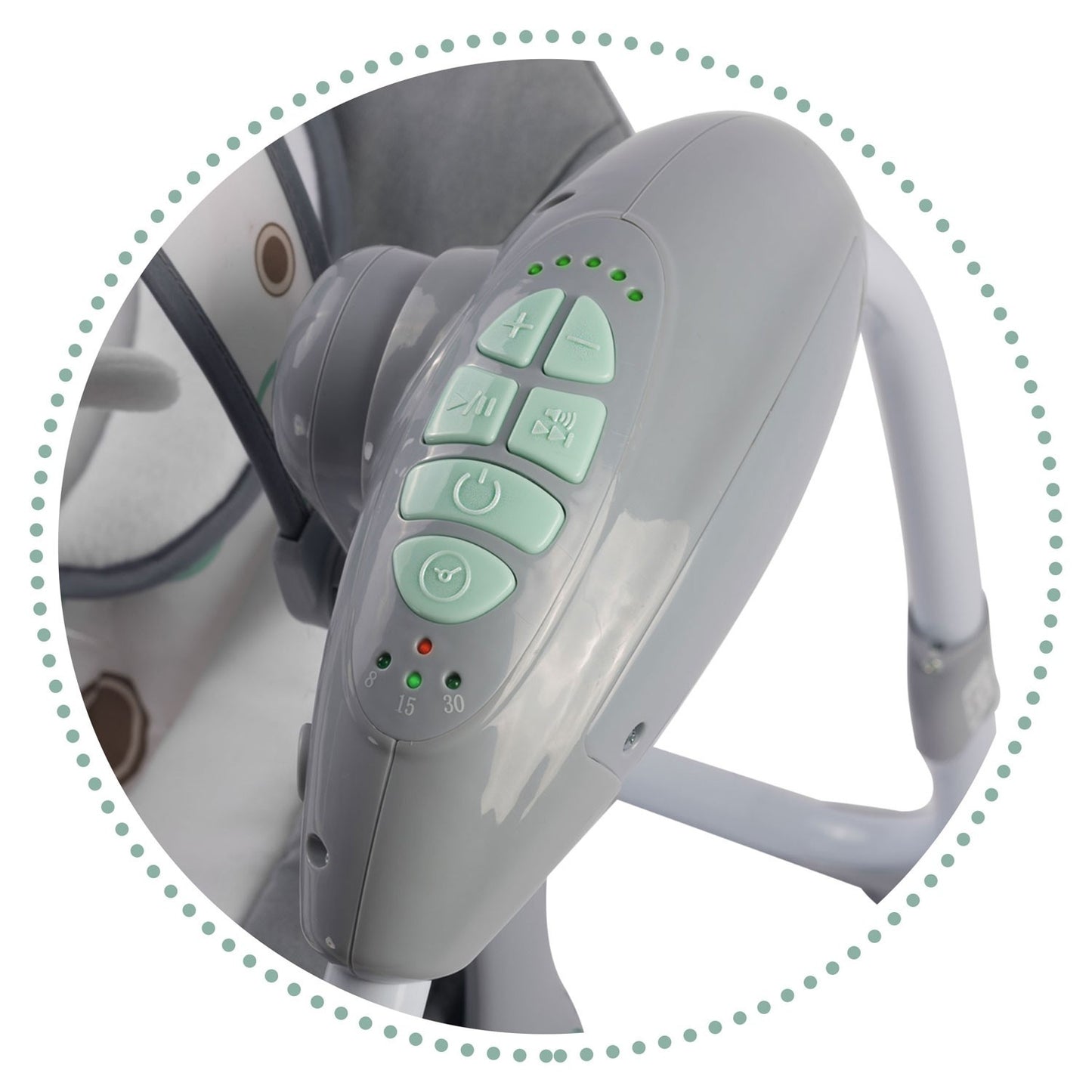 Ricokids 7321 automatic rocking chair with music
