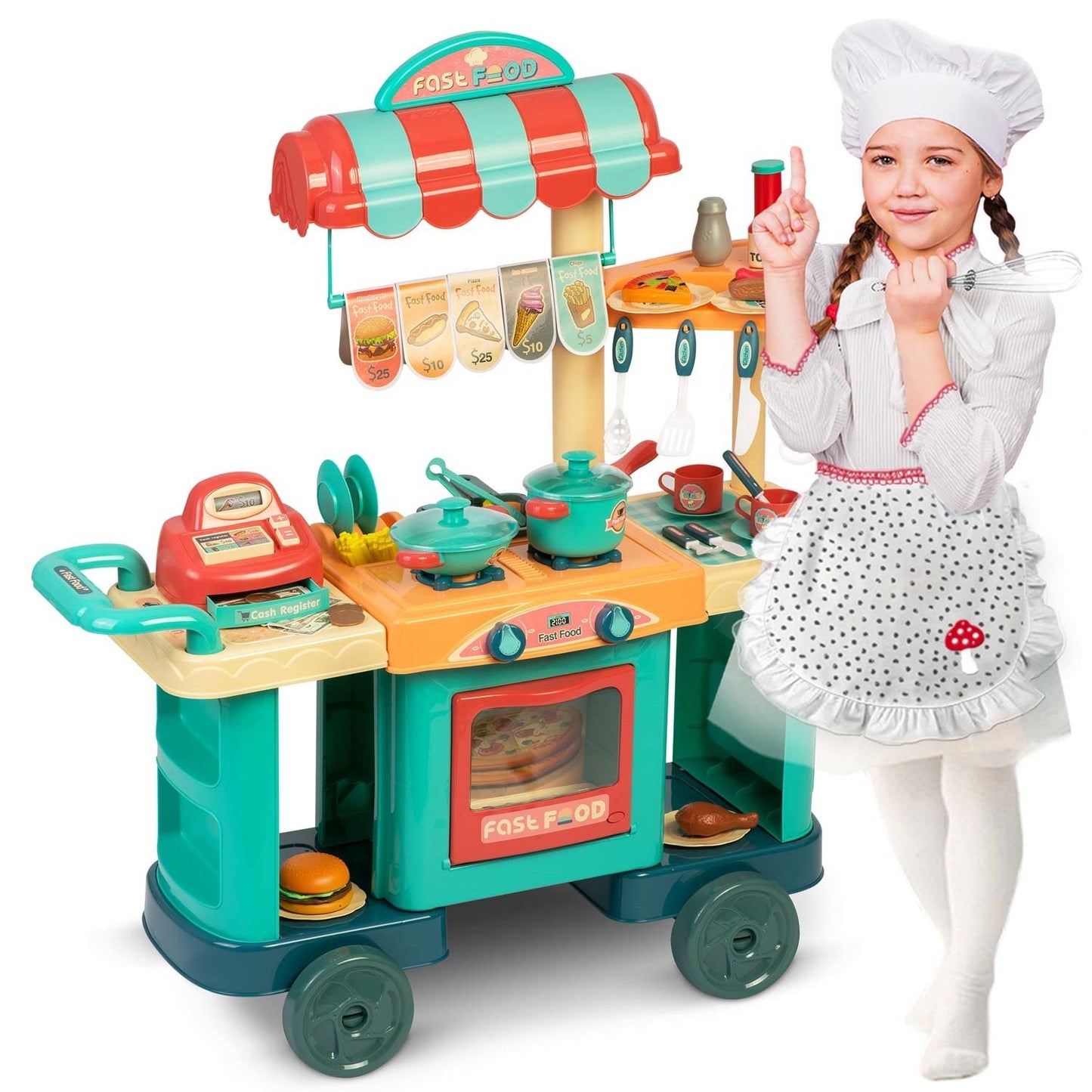 Ricokids 773000 mobile kitchen for children