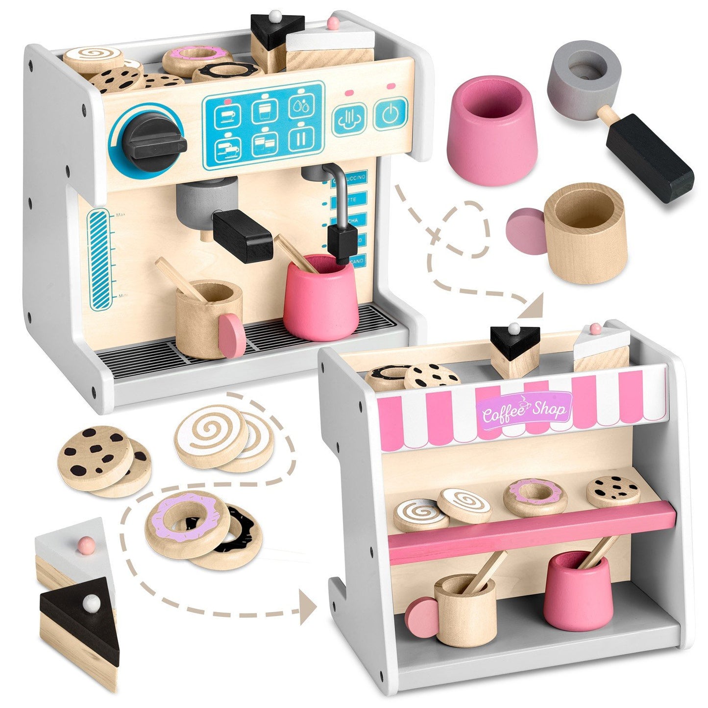 Ricokids 785101 White Coffee Maker with Espresso Function""