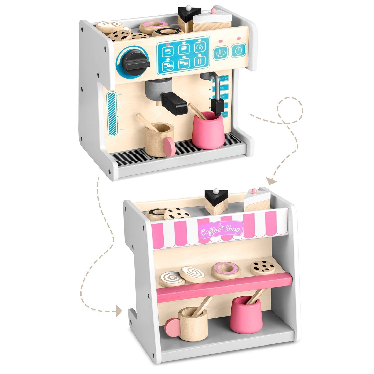 Ricokids 785101 White Coffee Maker with Espresso Function""