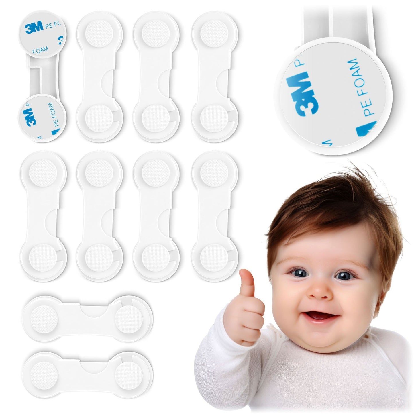 Ricokids 798300 cabinet opening protection 10 pcs white