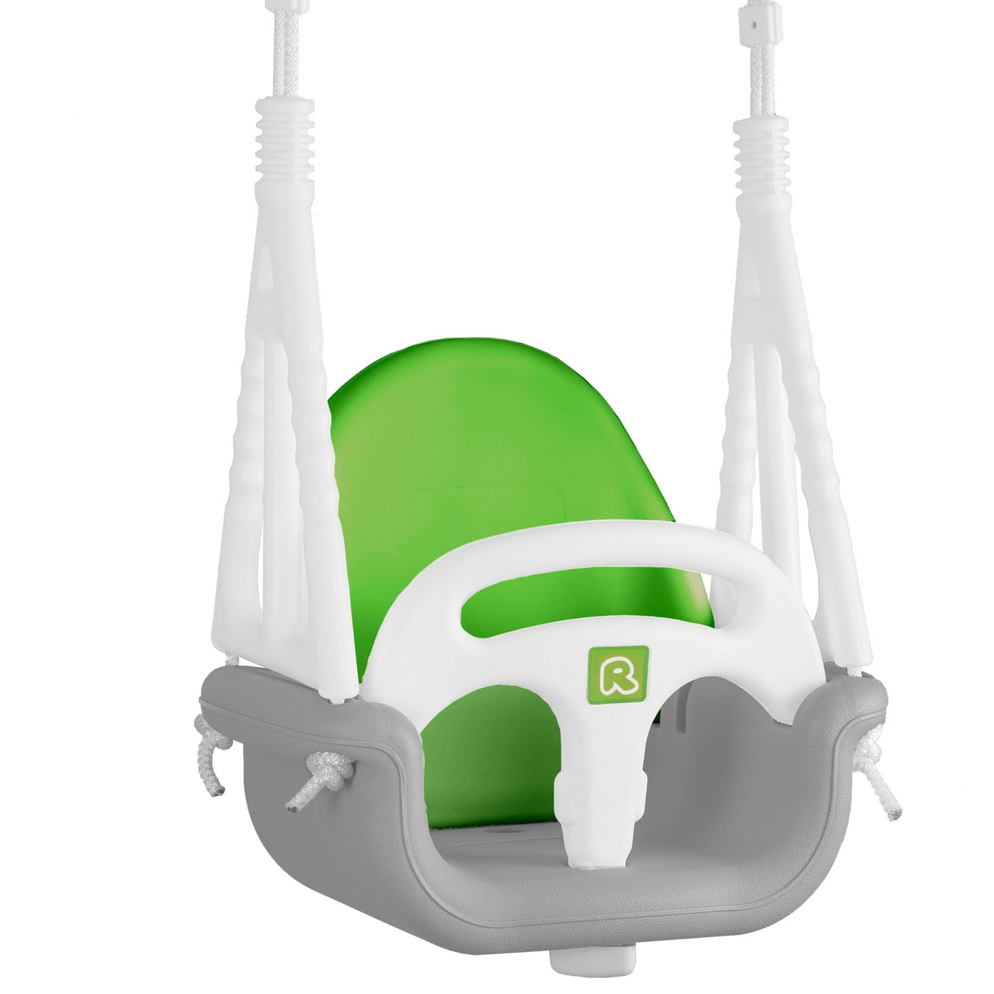 Ricokids Elephant 3in1 bucket swing, gray and green