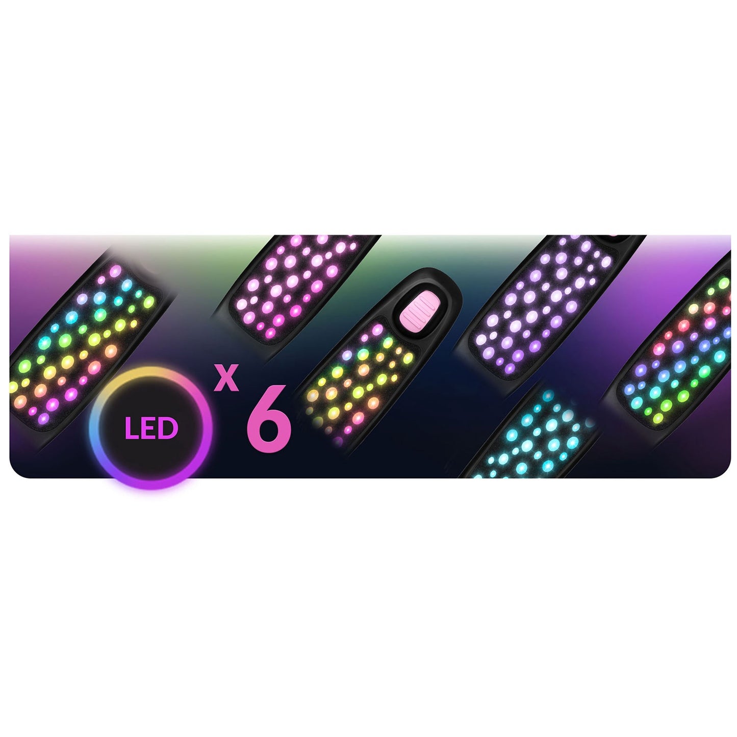 Ricokids Glowi three-wheeled LED balance scooter for children - black and pink