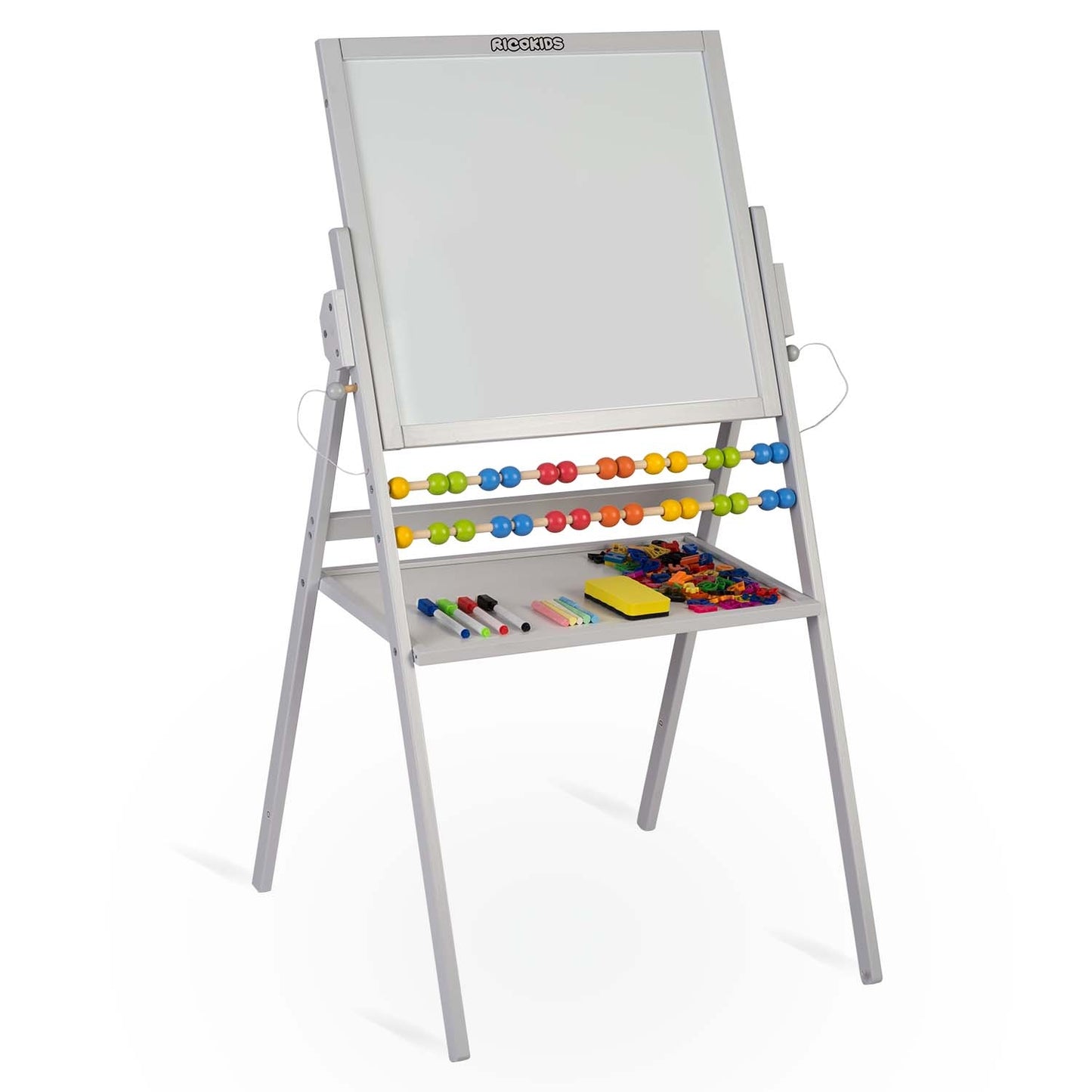 Ricokids Magnetic Rotating Chalkboard - Grey