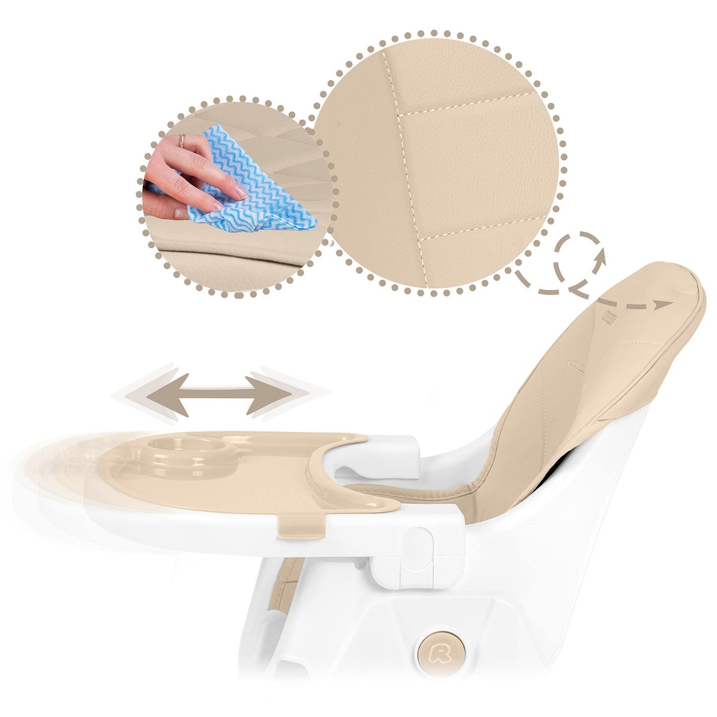 Ricokids Mani Beige Highchair