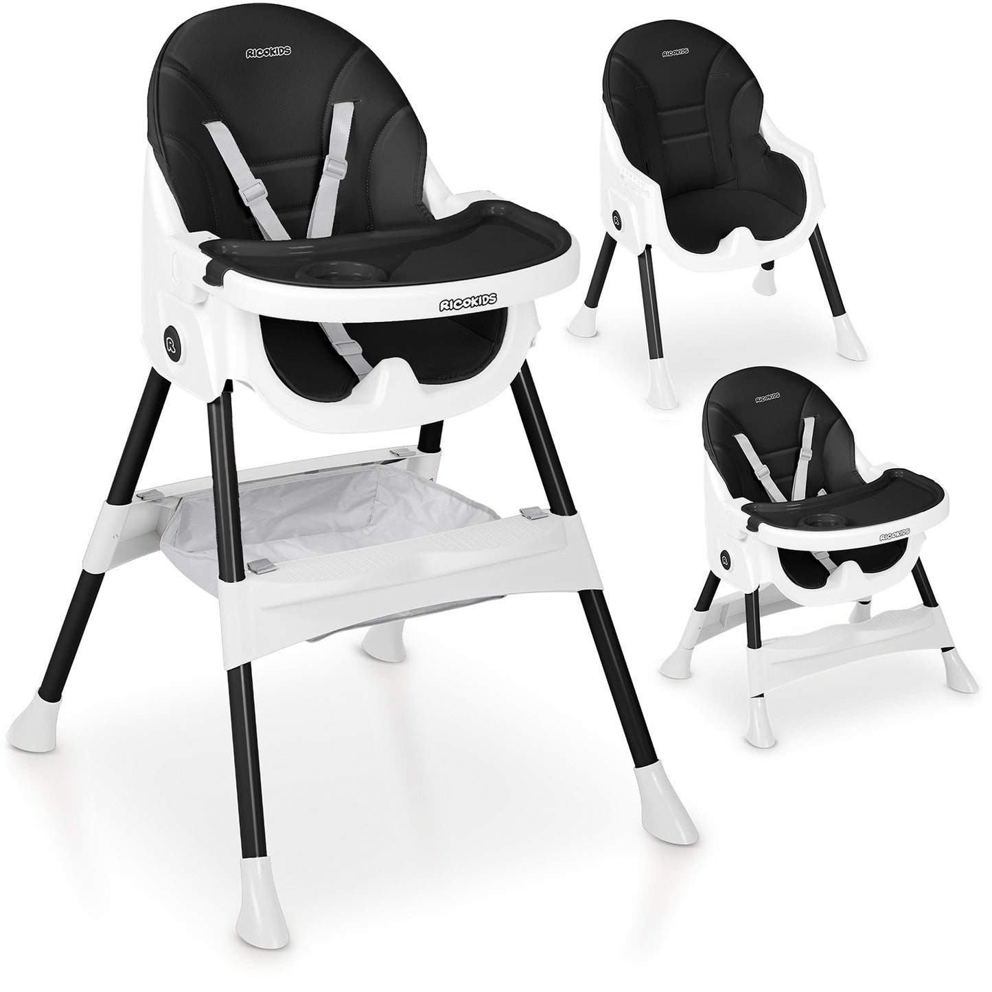 Ricokids Mani feeding chair black