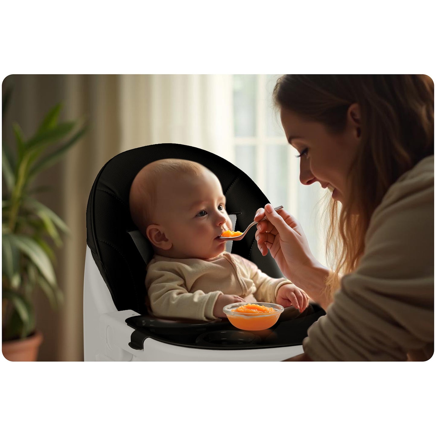 Ricokids Mani feeding chair black