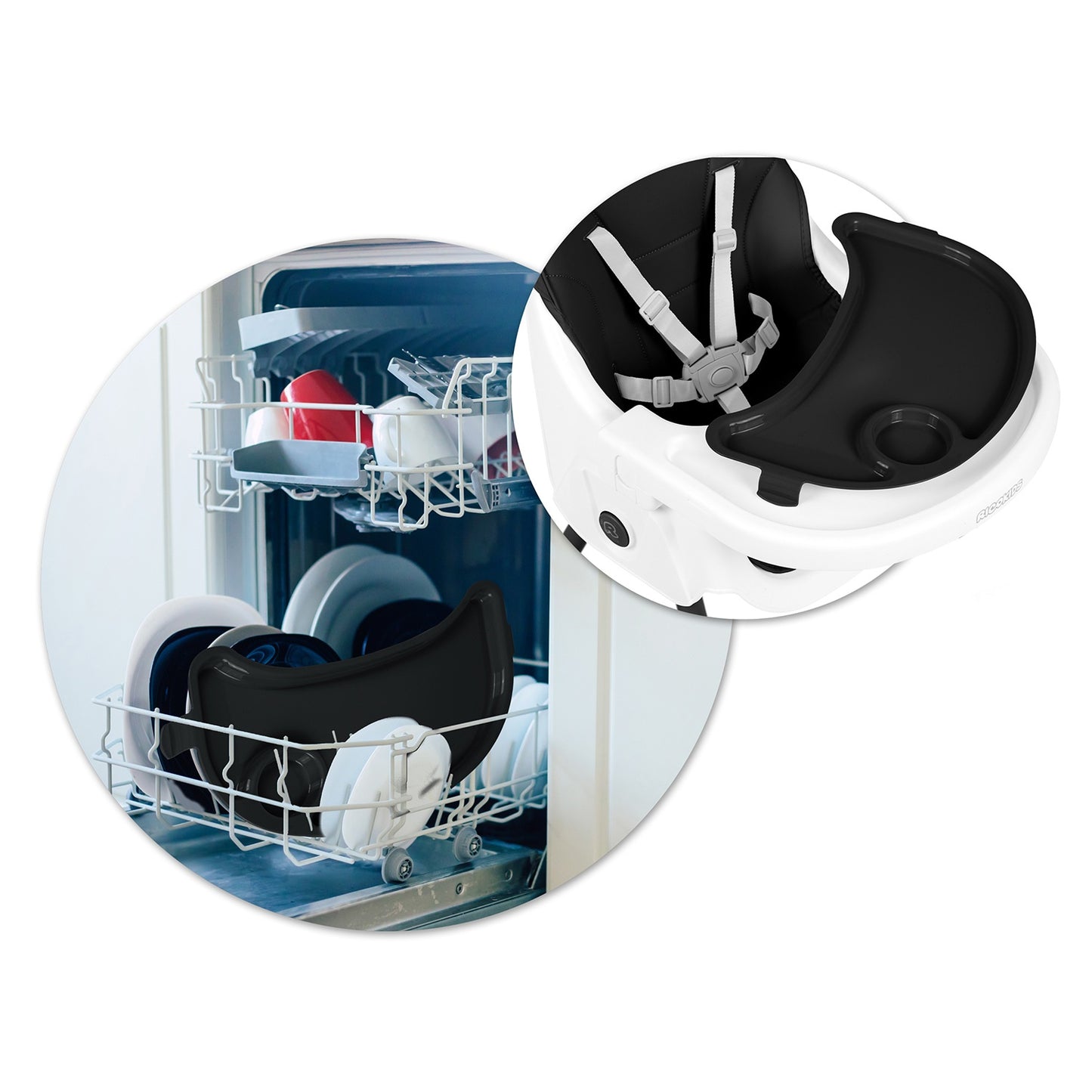 Ricokids Mani feeding chair black