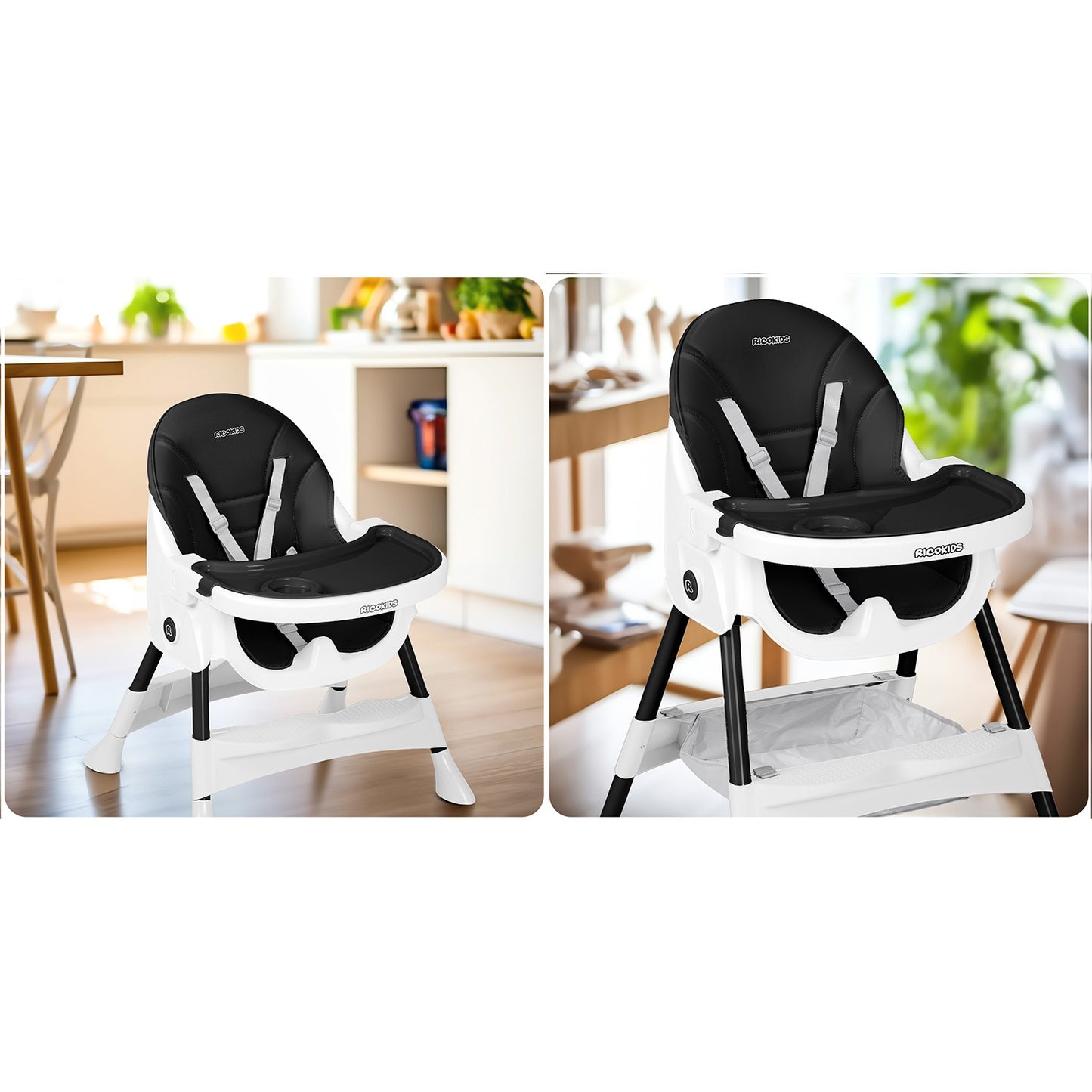 Ricokids Mani feeding chair black