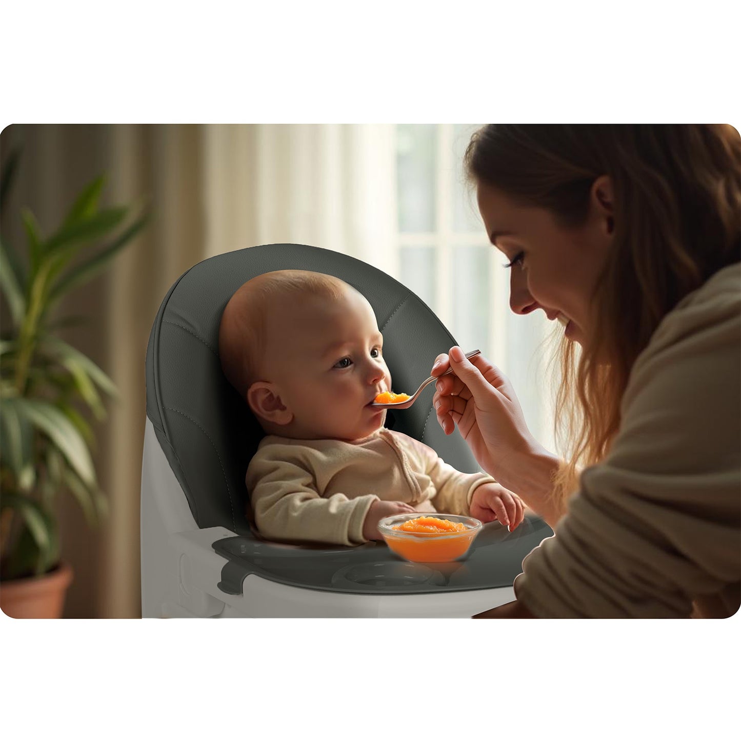 Ricokids Mani feeding chair gray