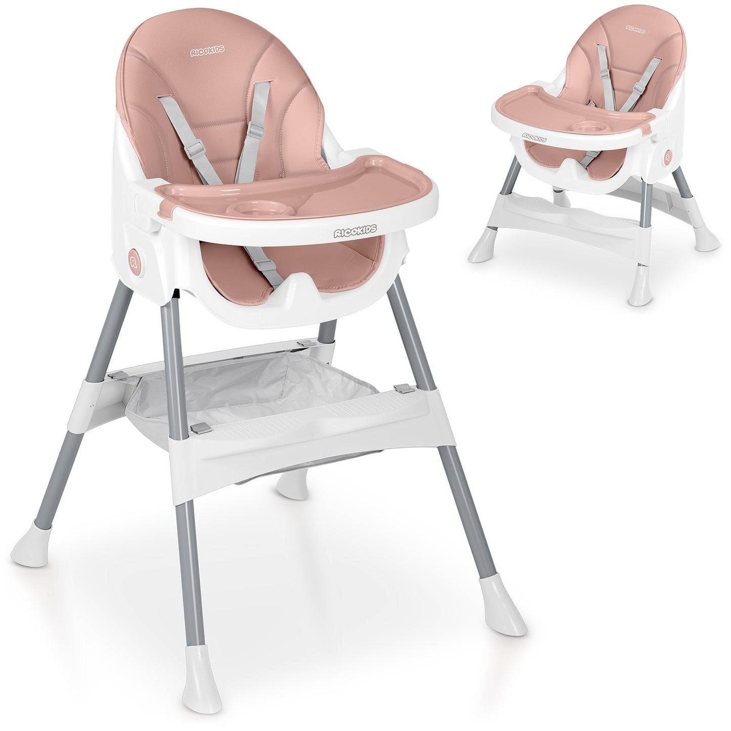 Ricokids Mani feeding chair pink