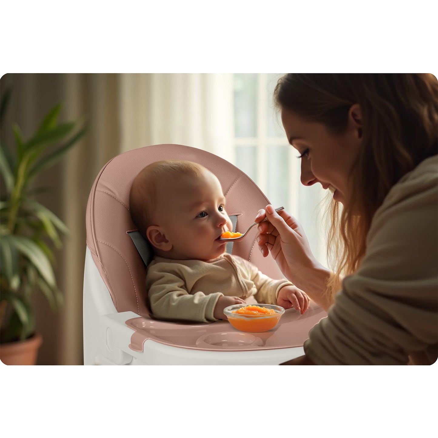 Ricokids Mani feeding chair pink