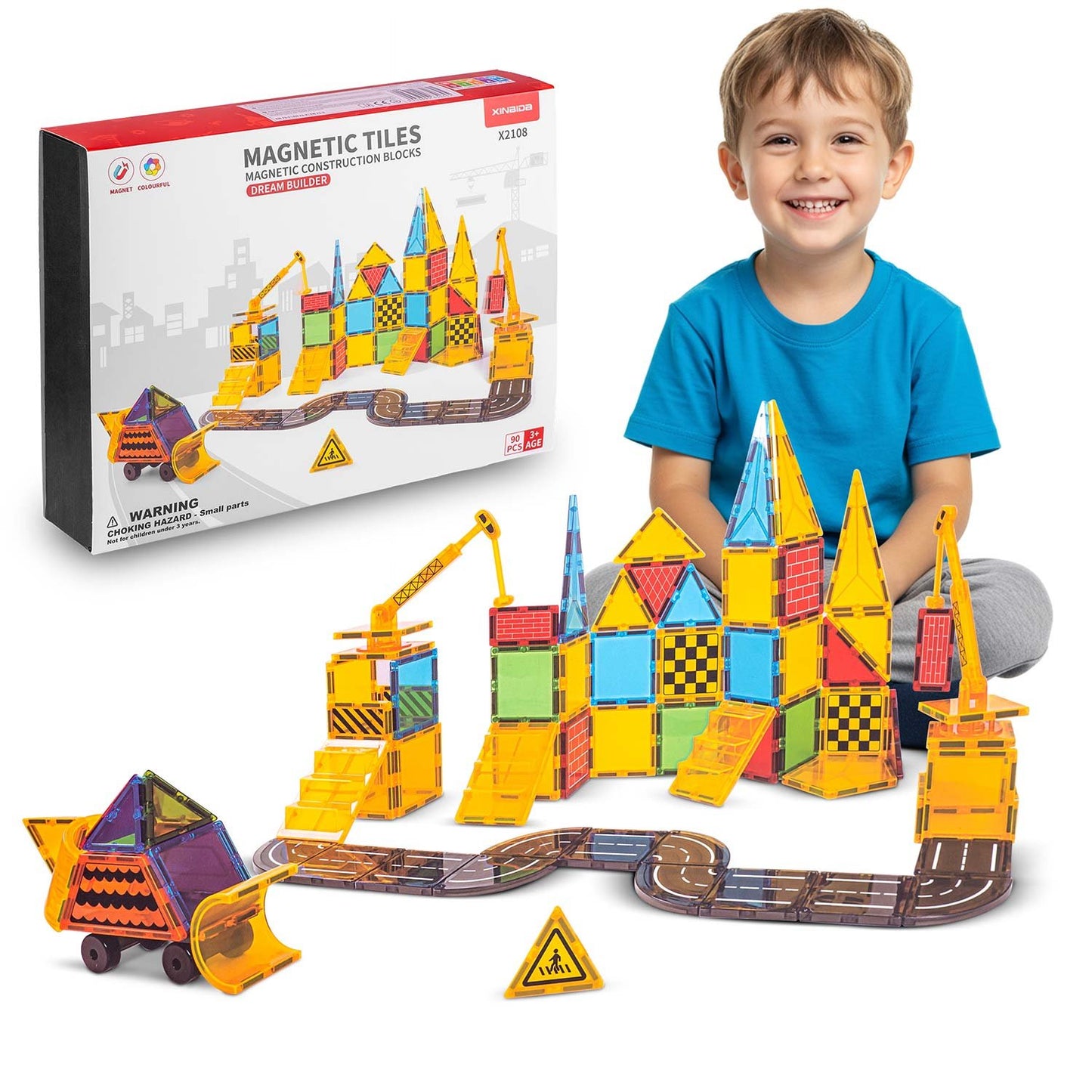 Ricokids RK-780 educational magnetic construction blocks 90 pcs