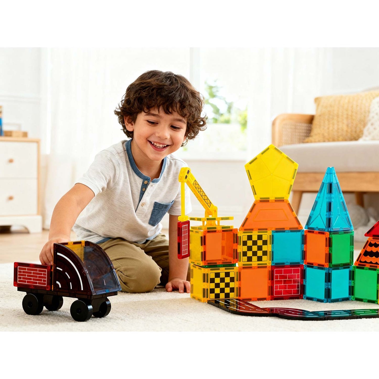 Ricokids RK-780 educational magnetic construction blocks 90 pcs