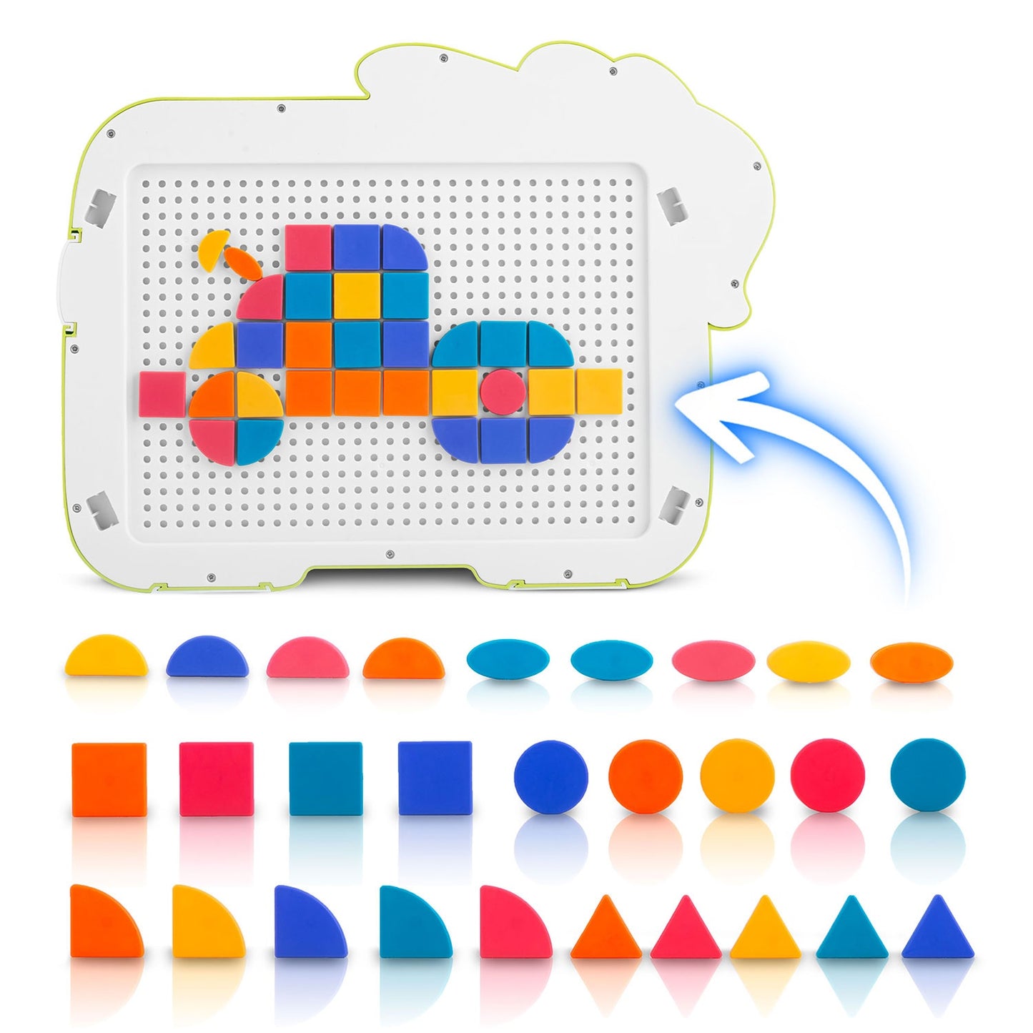 Ricokids RK-823 magnetic board puzzle table for children tangram