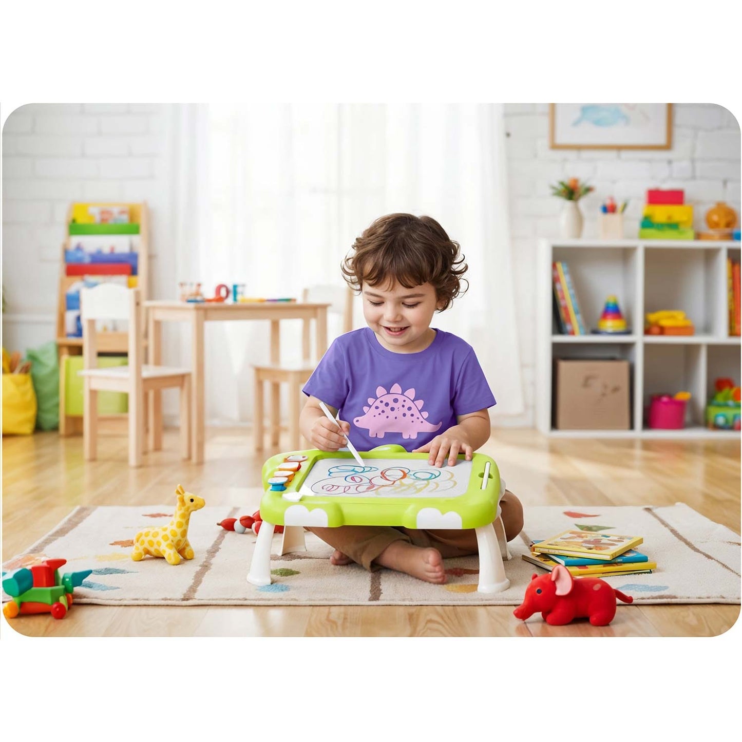 Ricokids RK-823 magnetic board puzzle table for children tangram