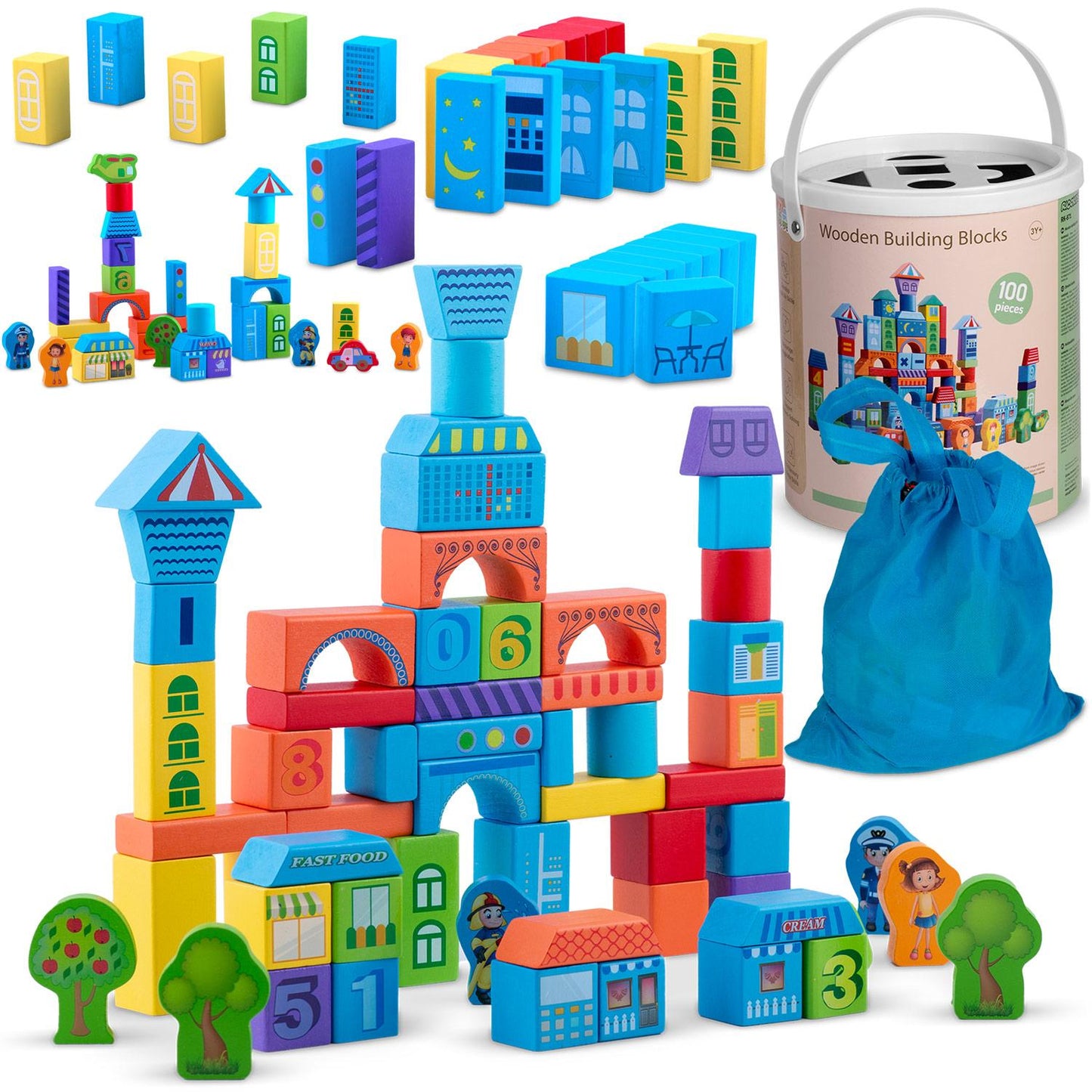 Ricokids RK-871 wooden educational blocks