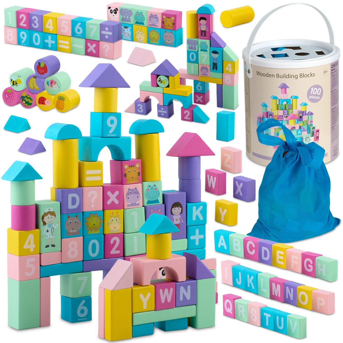 Ricokids RK-871 wooden educational blocks