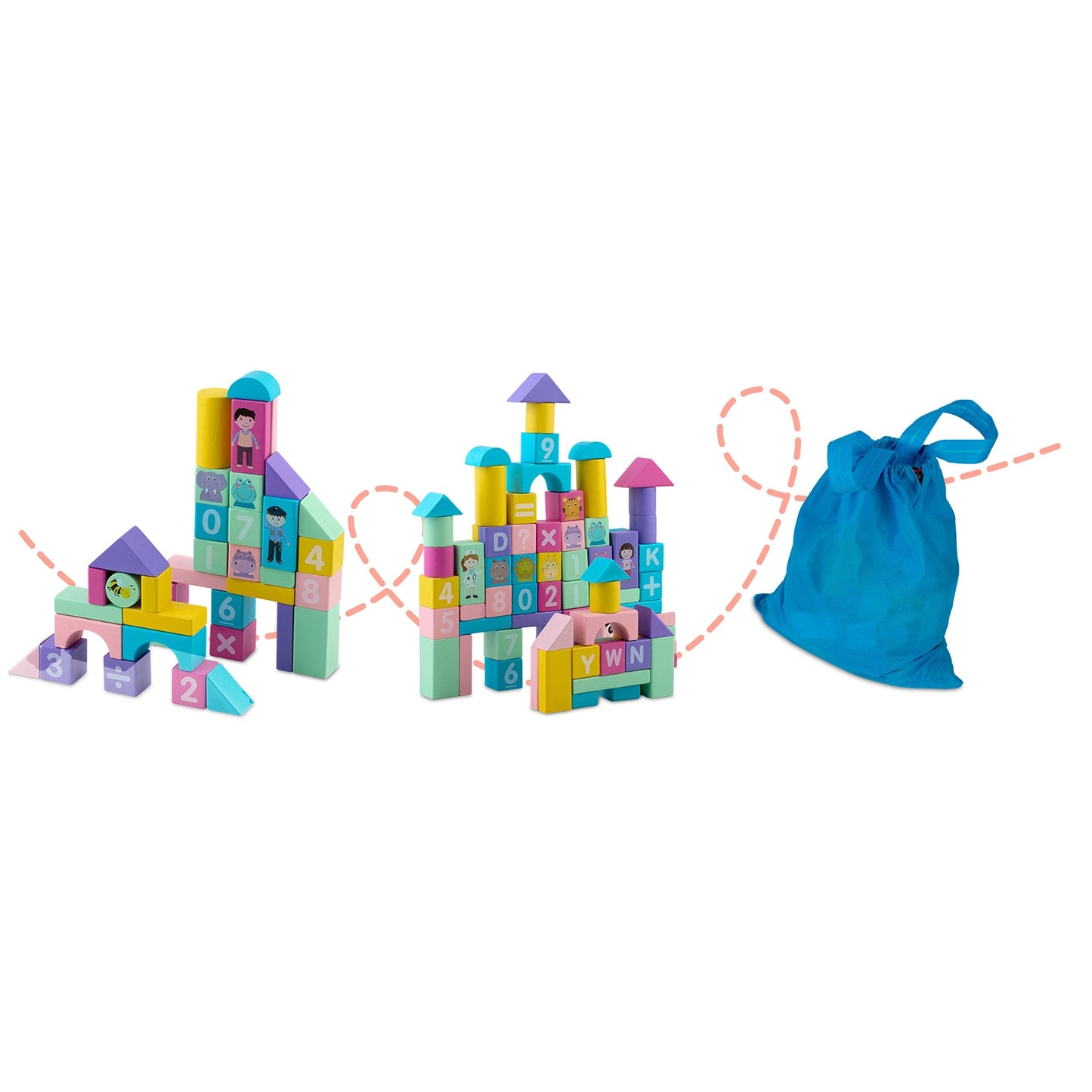 Ricokids RK-871 wooden educational blocks