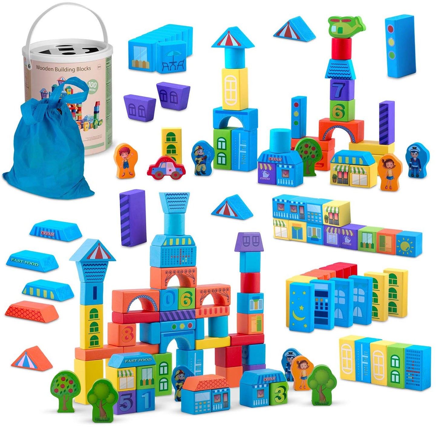 Ricokids RK-871 wooden educational blocks