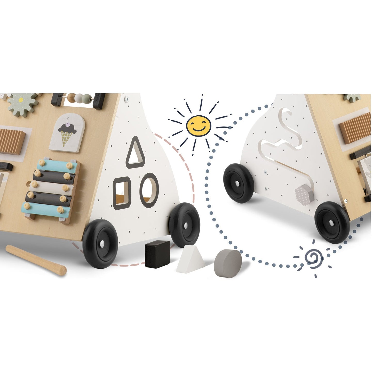 Ricokids RK-875 wooden push walker