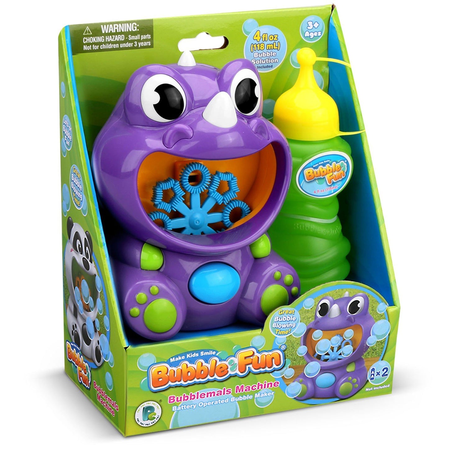 Ricokids RK-900 Purple Dinosaur Bubble Machine