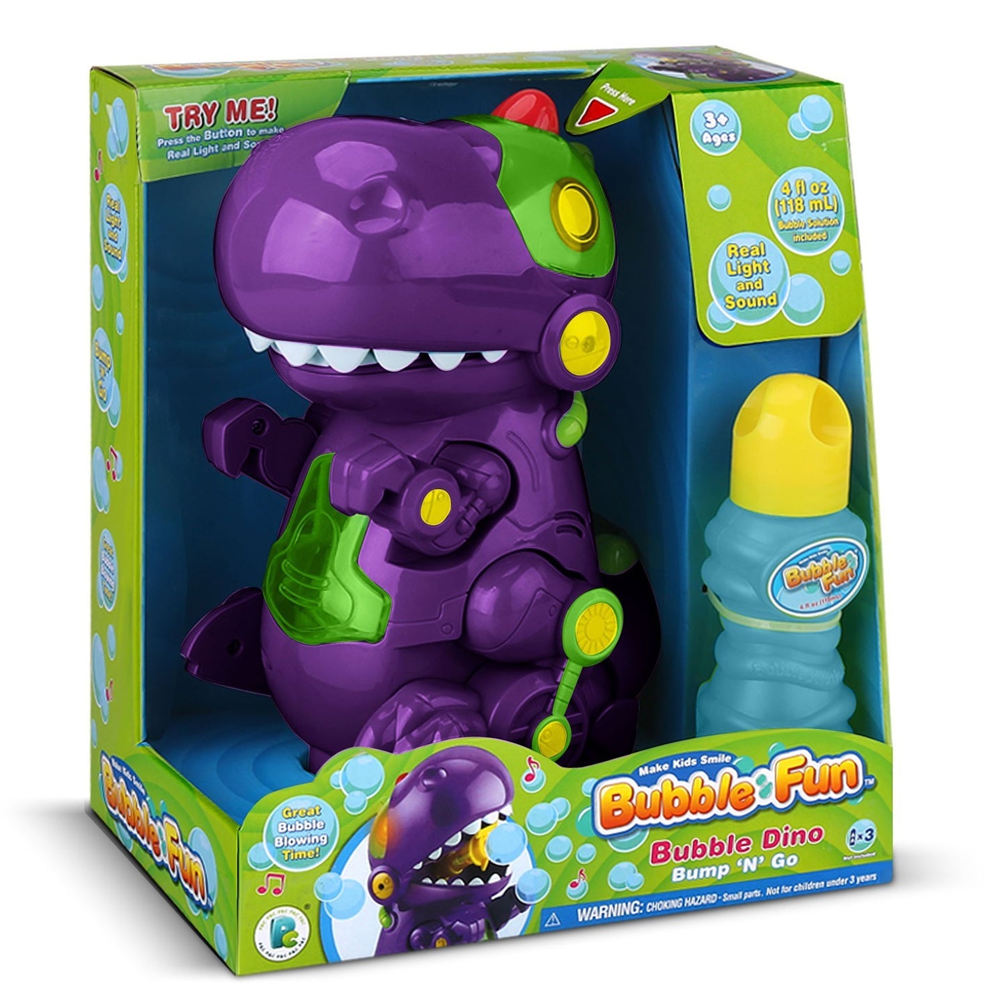 Ricokids RK-909 Dinosaur Bubble Machine with Melody