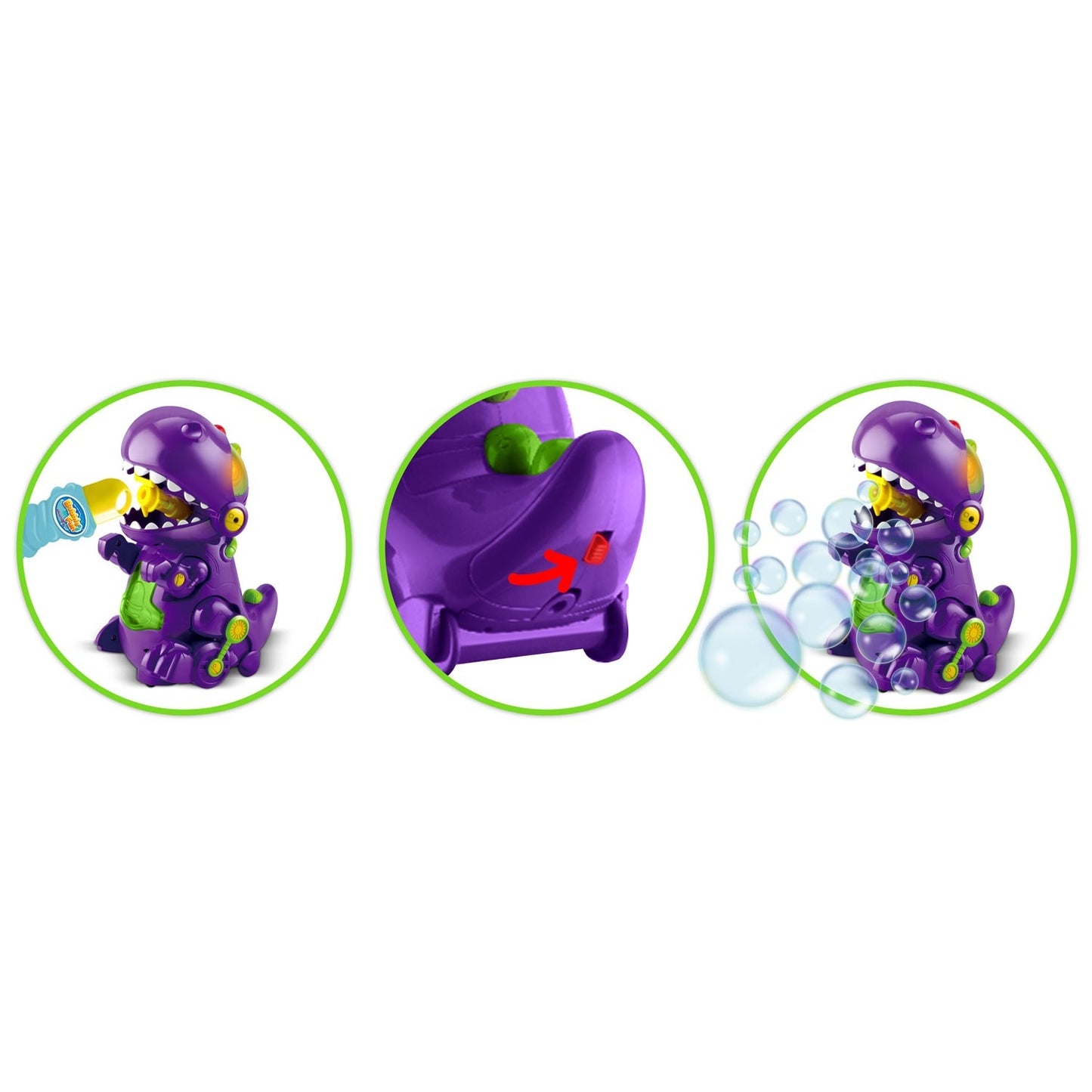Ricokids RK-909 Dinosaur Bubble Machine with Melody