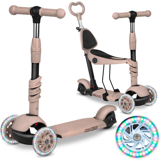 Ricokids Todi 3-Wheel Scooter - Beige