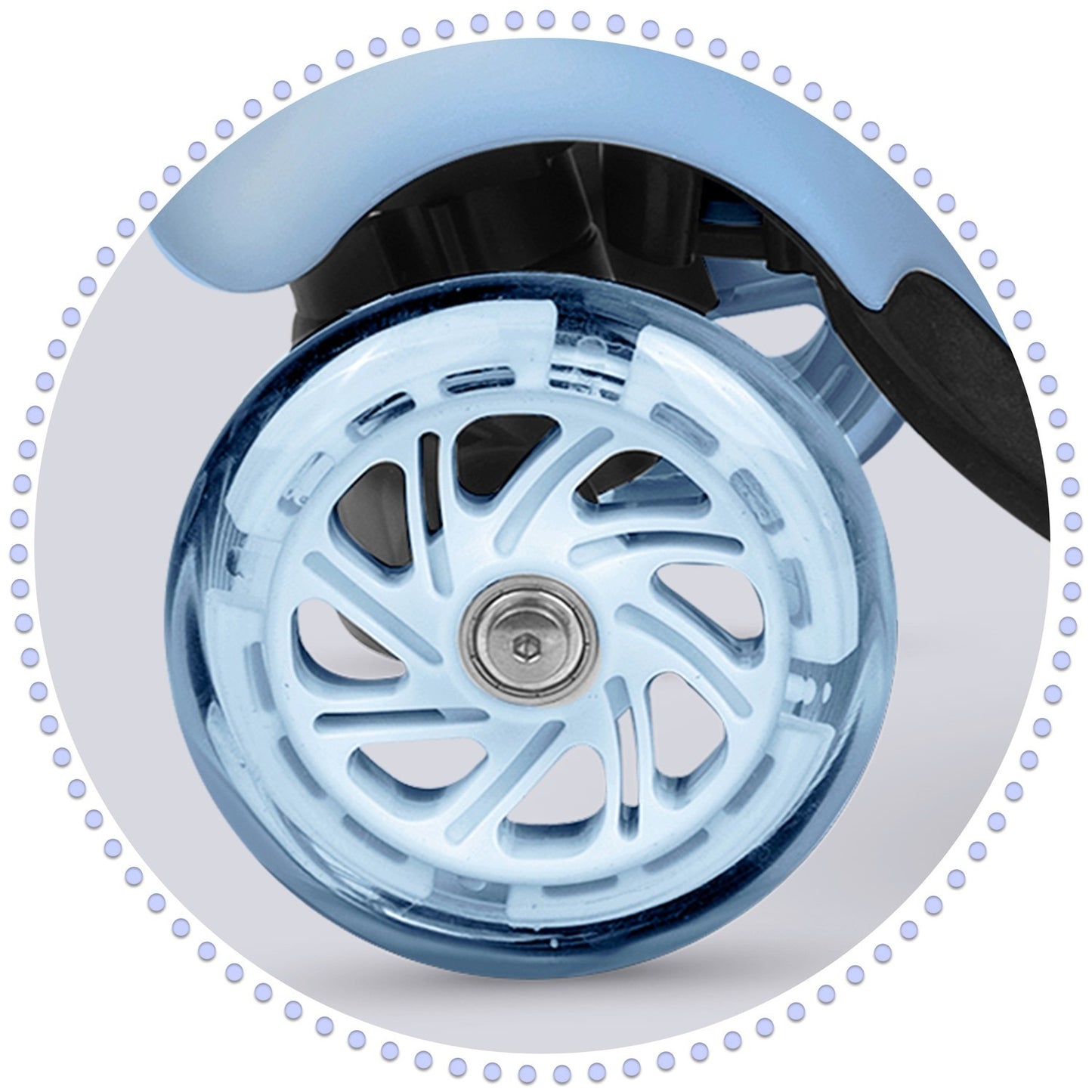 Ricokids Todi Tricycle Scooter - Blue/Grey