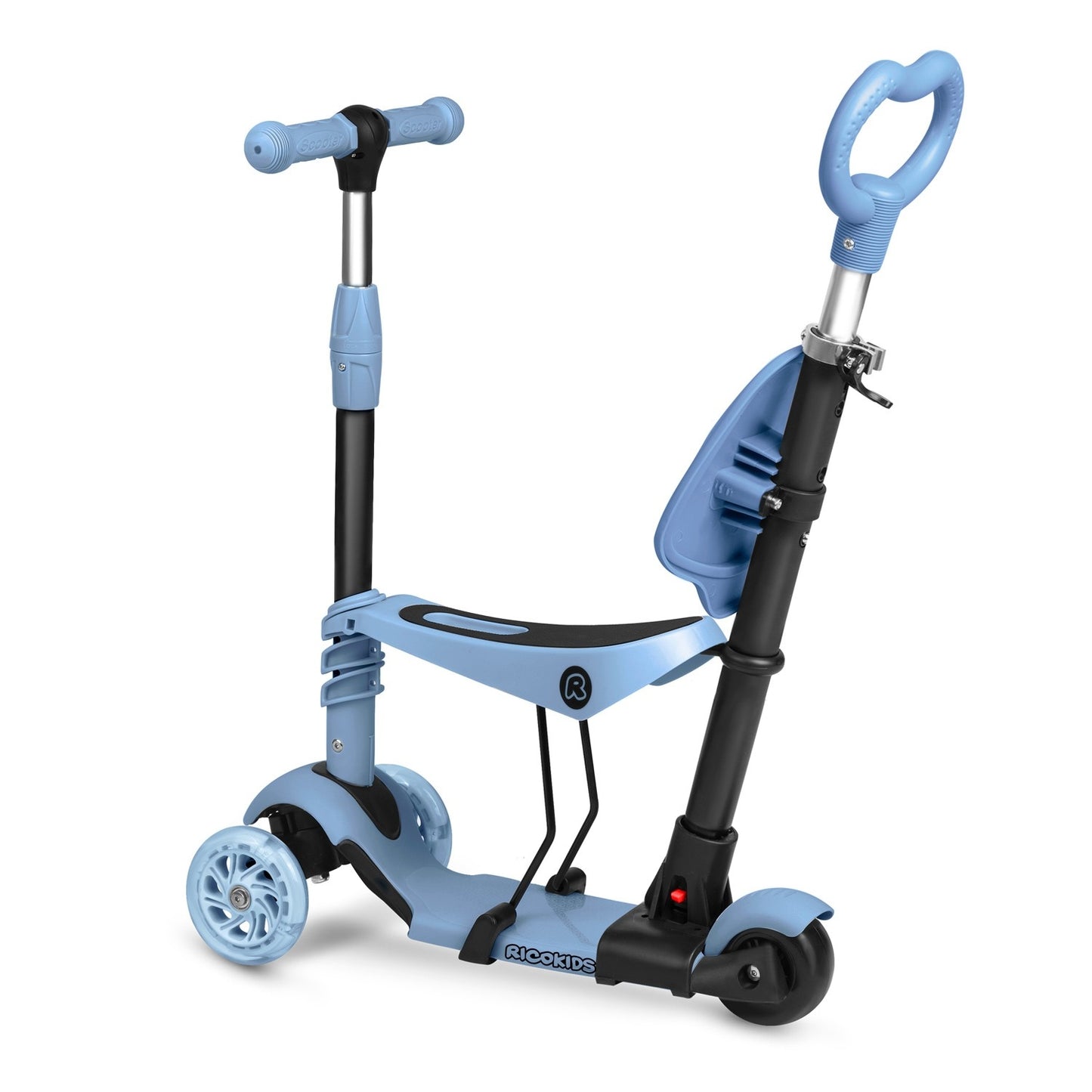 Ricokids Todi Tricycle Scooter - Blue/Grey