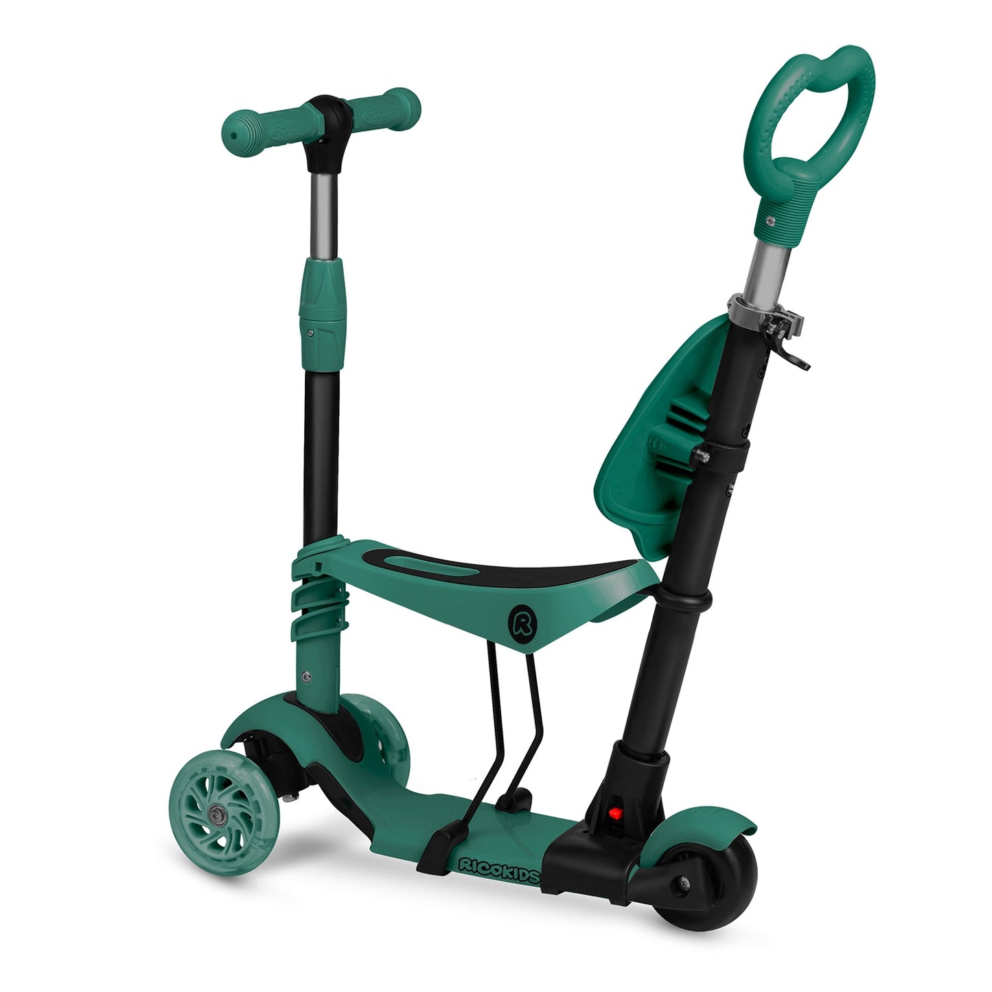 Ricokids Todi three-wheeled scooter - green