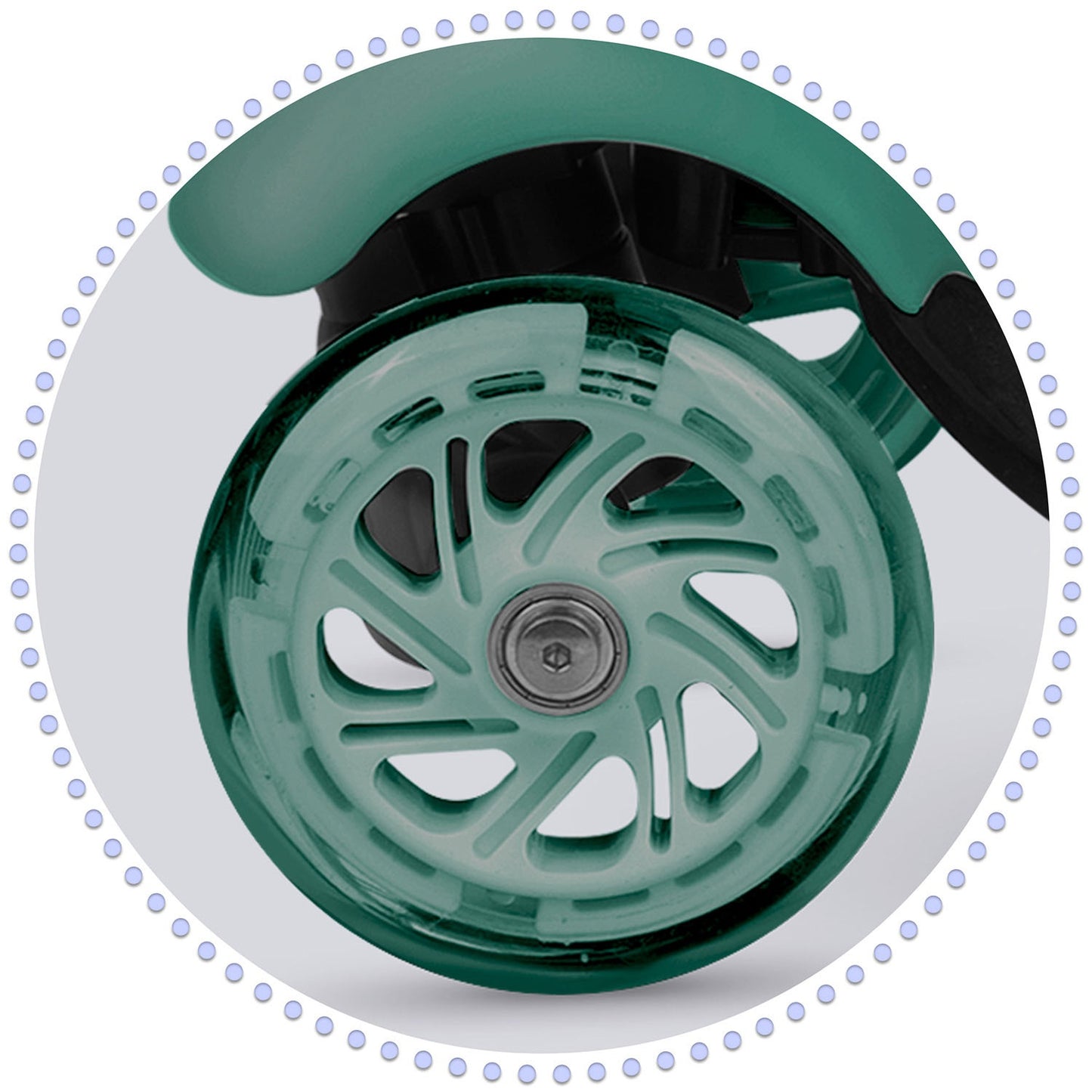 Ricokids Todi three-wheeled scooter - green