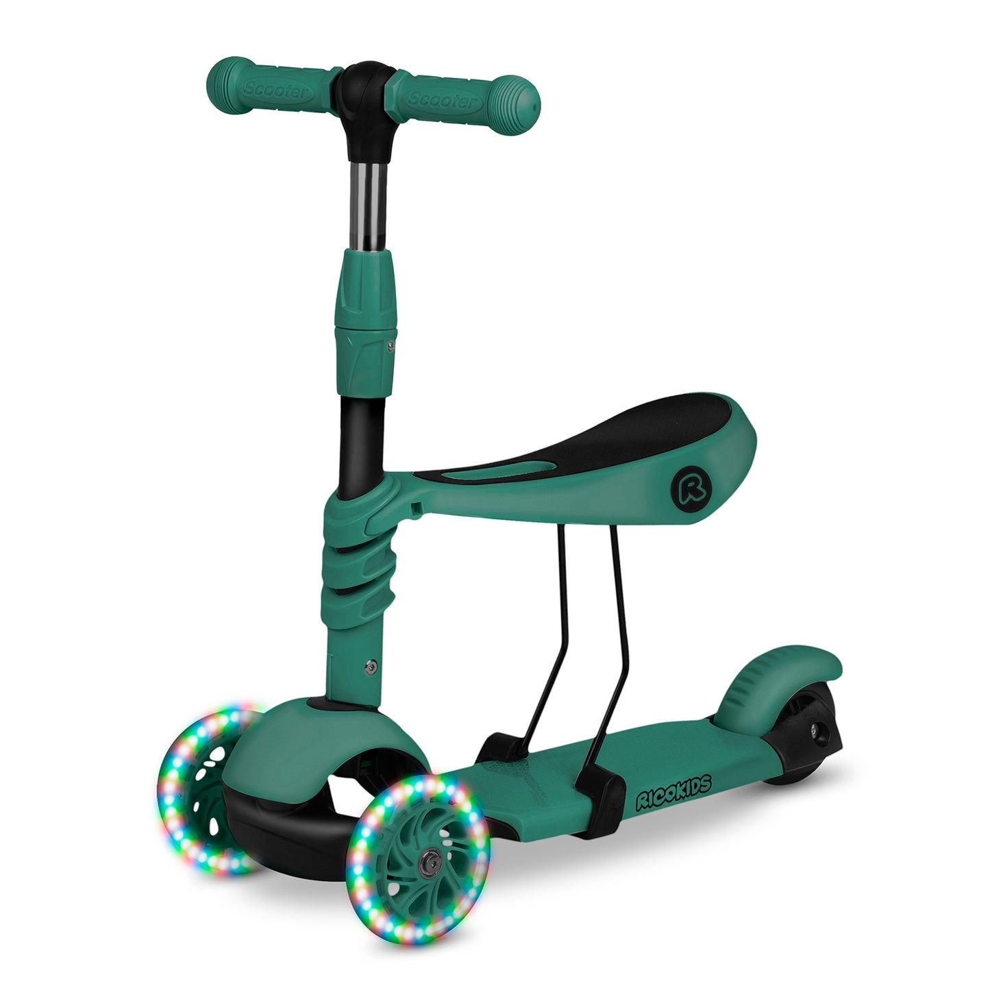 Ricokids Todi three-wheeled scooter - green