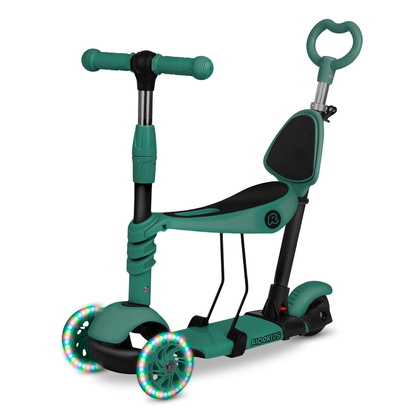Ricokids Todi three-wheeled scooter - green