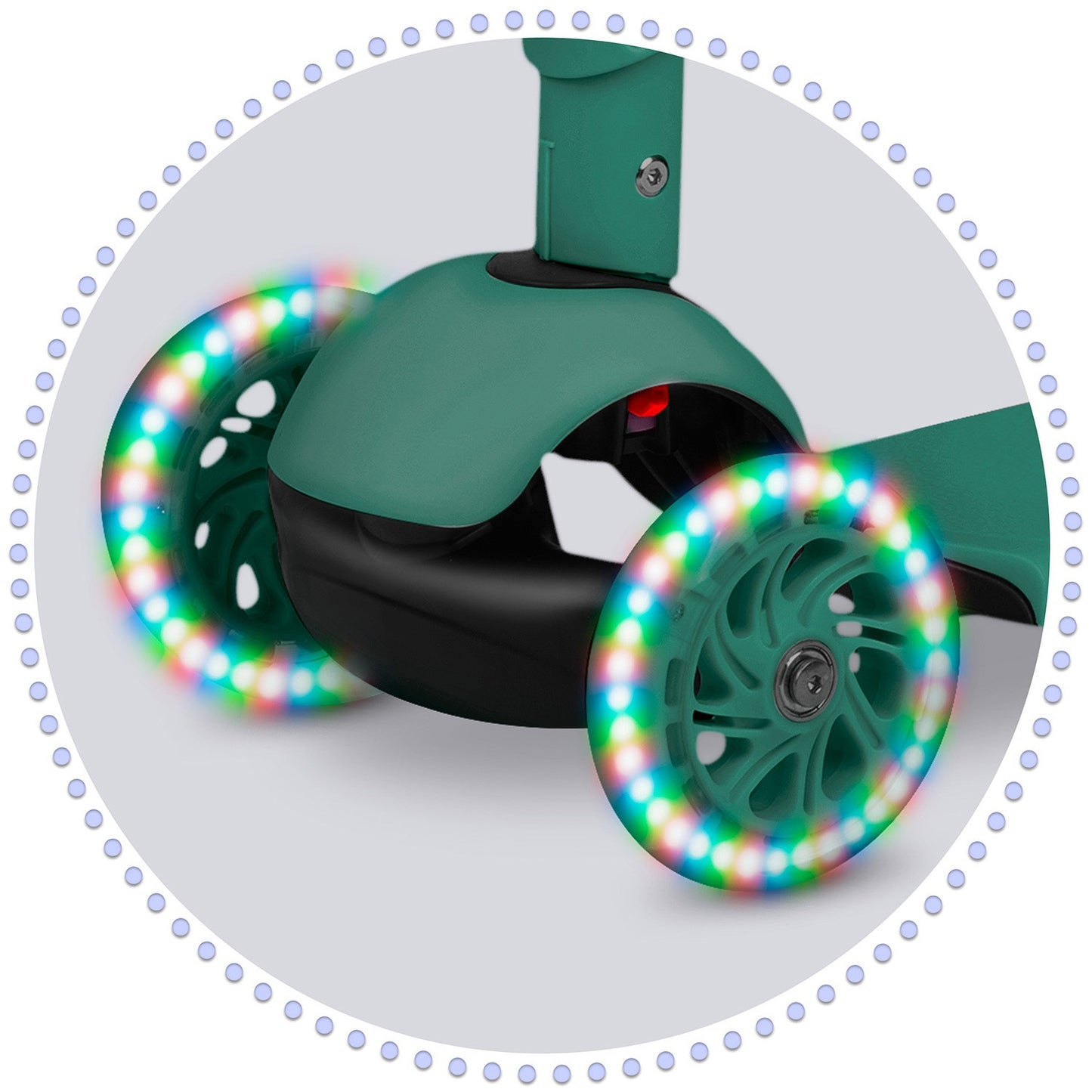 Ricokids Todi three-wheeled scooter - green