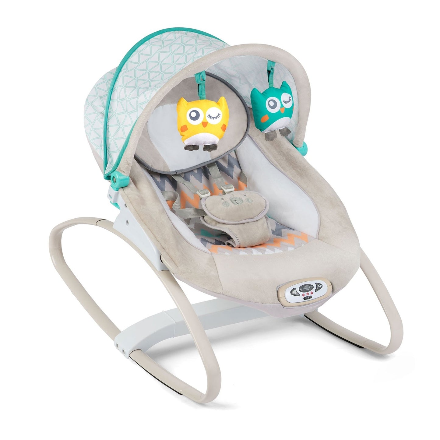 Ricokids bouncer with vibration and music - gray