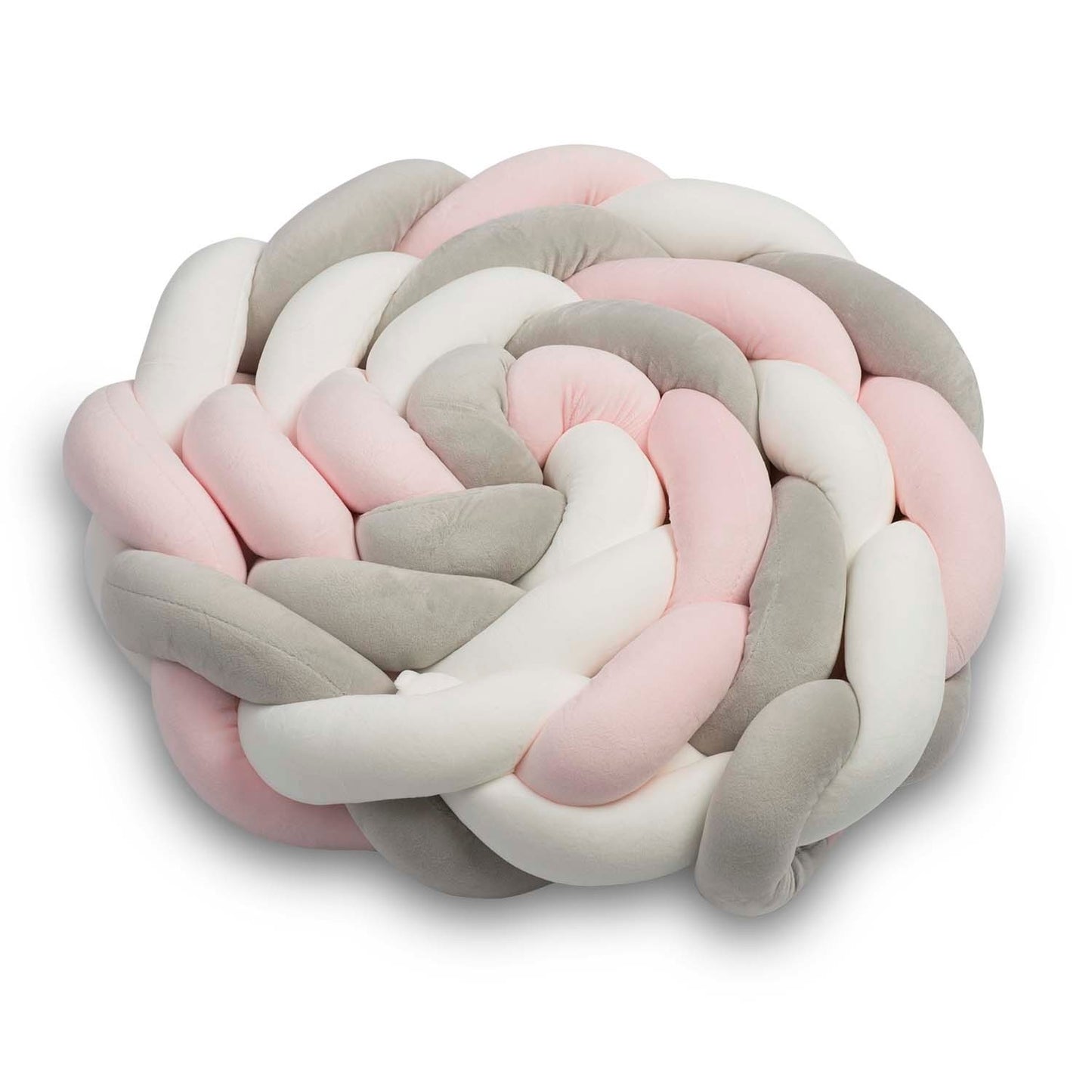 Ricokids crib wrap 2m - pink and gray