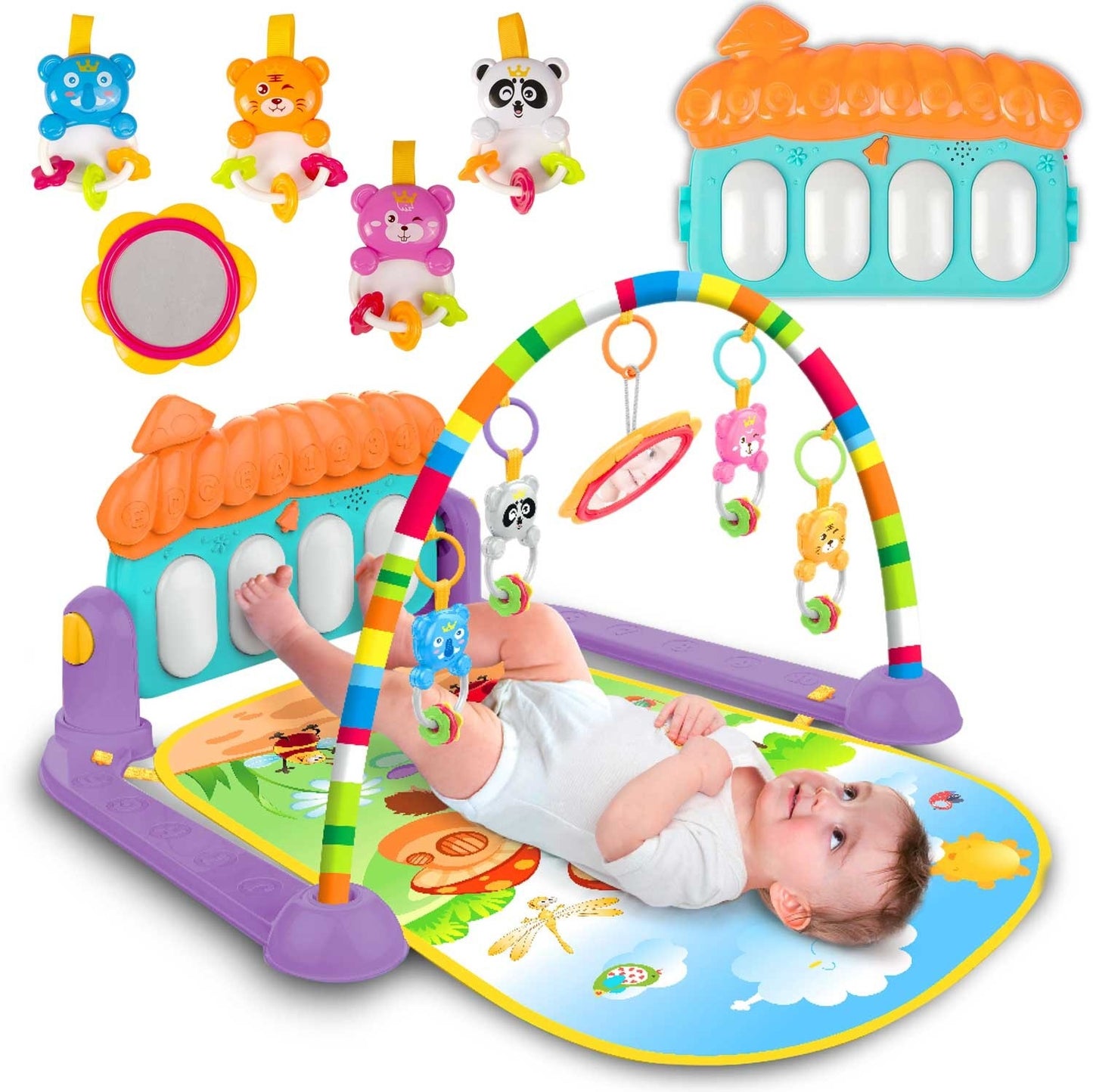 Ricokids interactive educational mat with piano - 7315