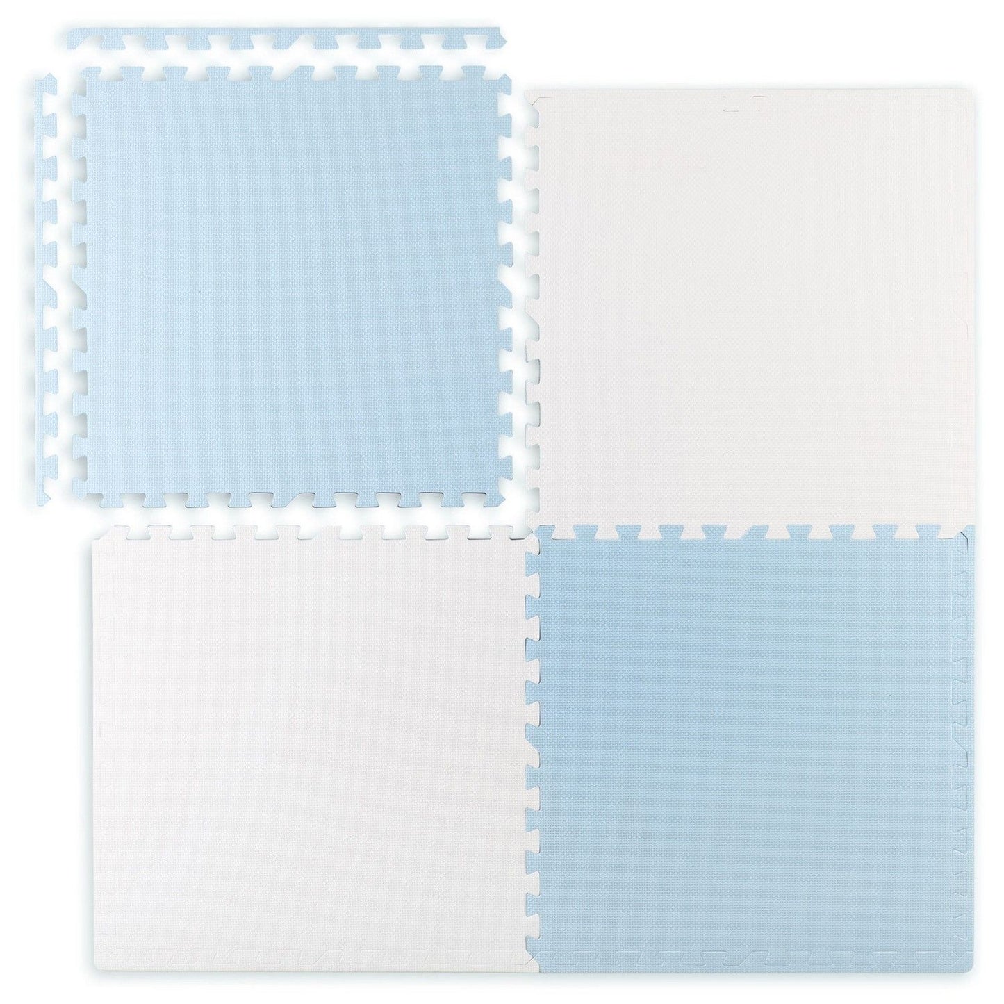 Ricokids large foam puzzle mat 60x60 cm 4 pcs blue and white