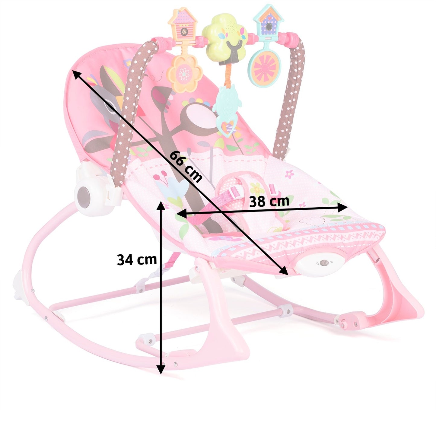 Ricokids multifunctional bouncer with vibration and music