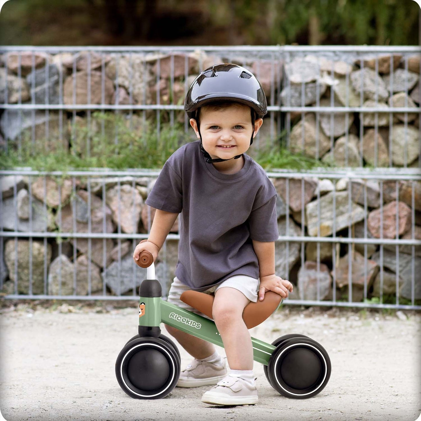 Ricokids three-wheeled balance bike for children
